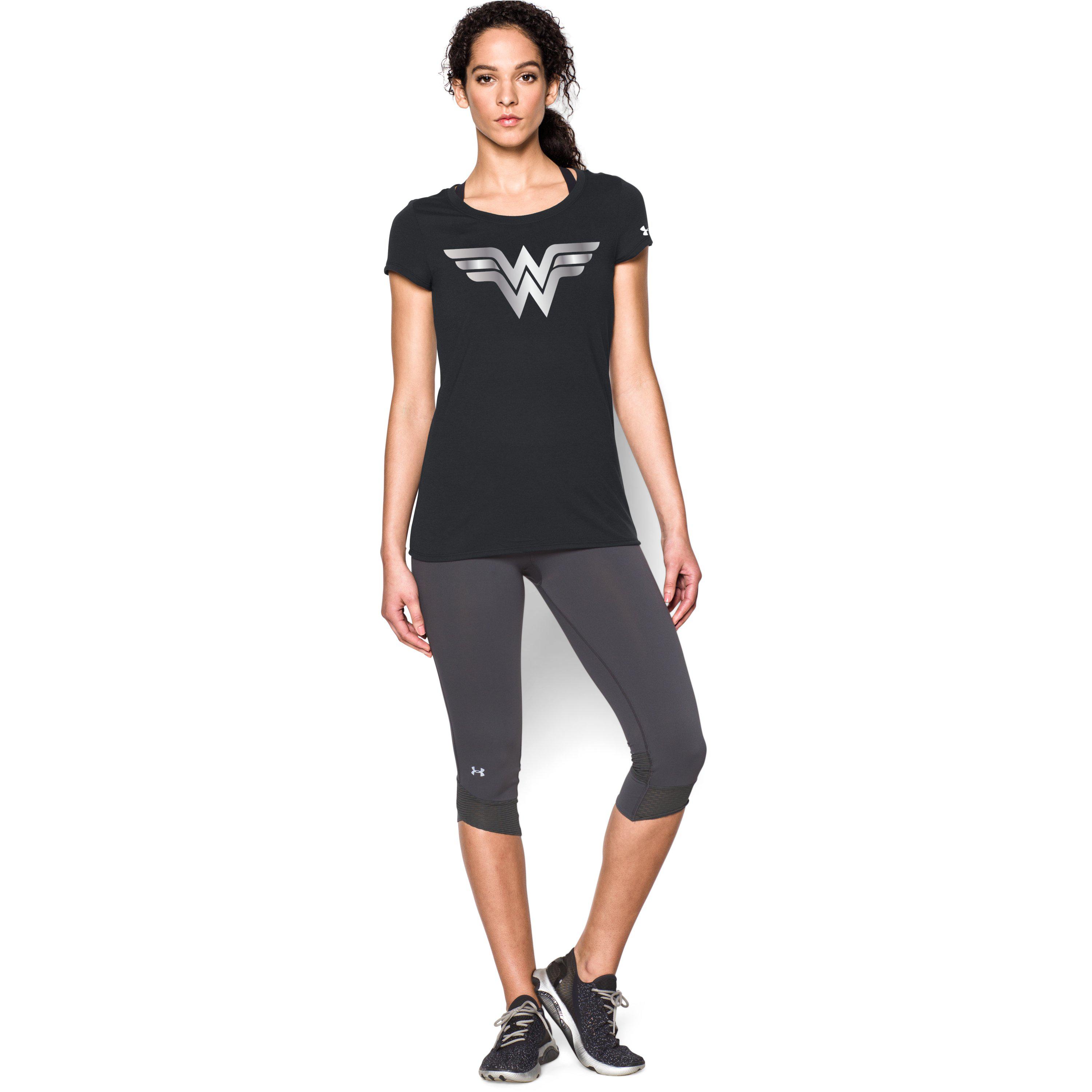 Under Armour Cotton Women's ® Alter Ego Wonder Woman Foil Logo T-shirt in  Black / (Black) | Lyst