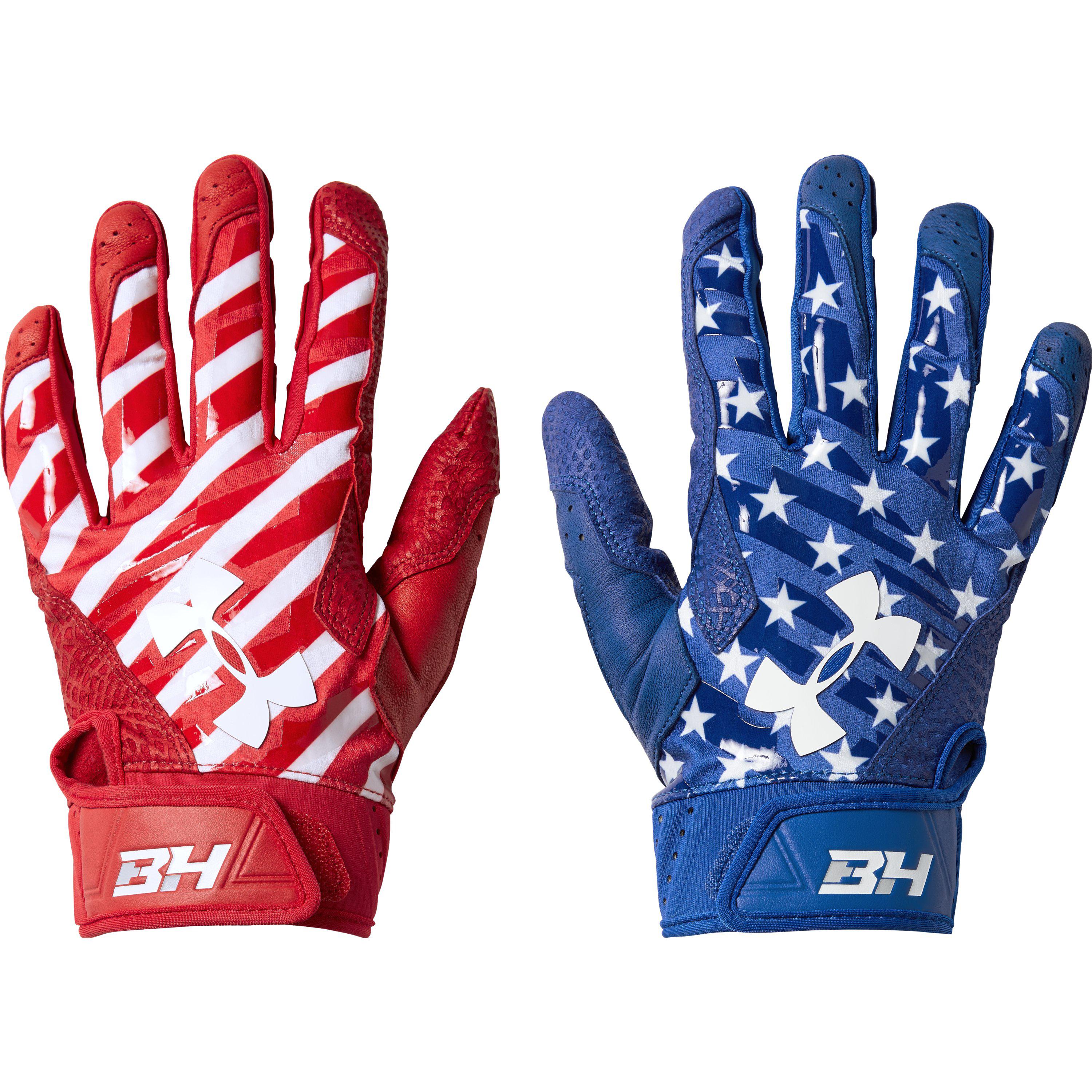 Under+Armour+UA+Bryce+Harper+Pro+Batting+Gloves+Size+XL+Red+1341981 for  sale online