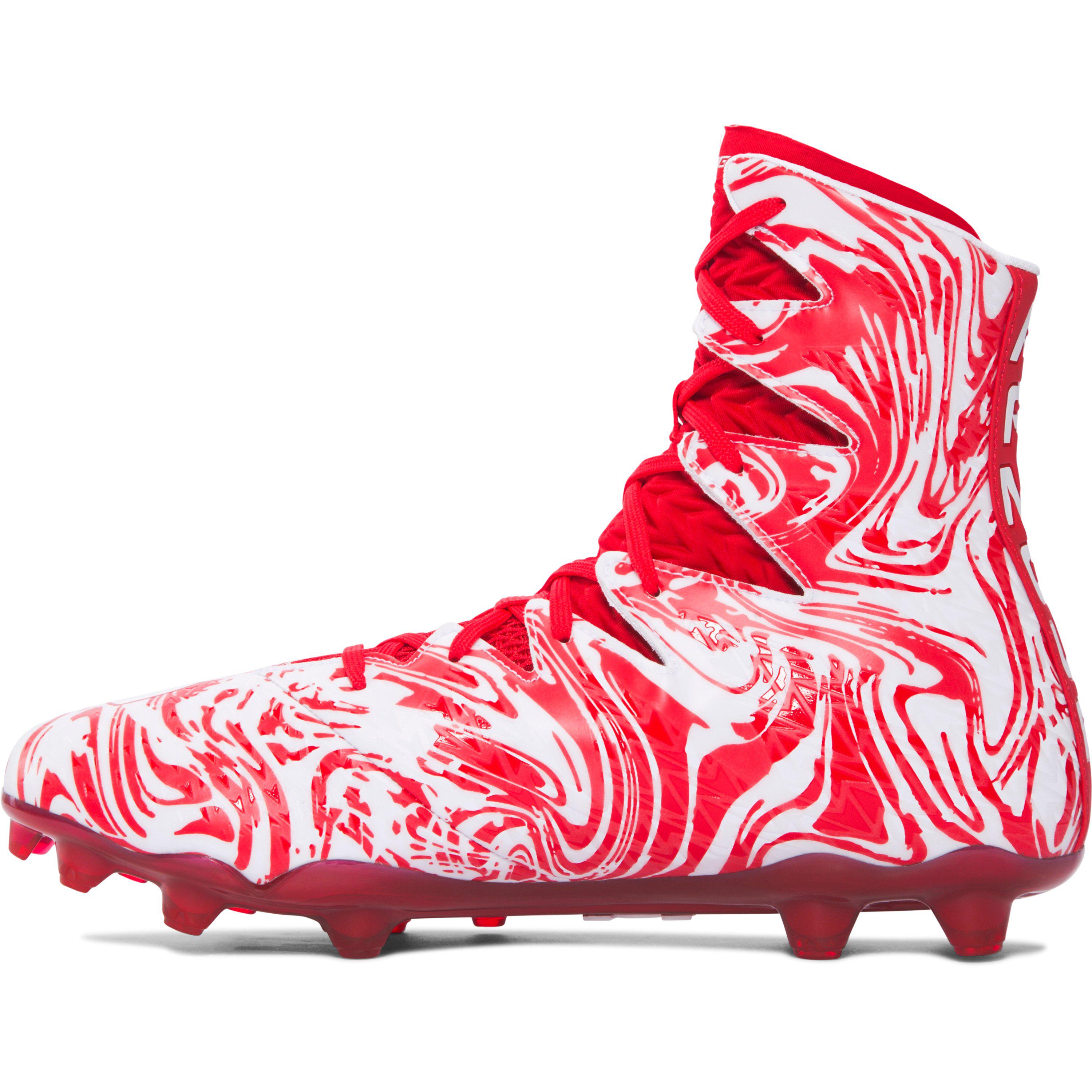 Mens UNDER ARMOUR HIGHLIGHT SELECT Football Cleats RED/WHITE 3000418-601 Details about   New 