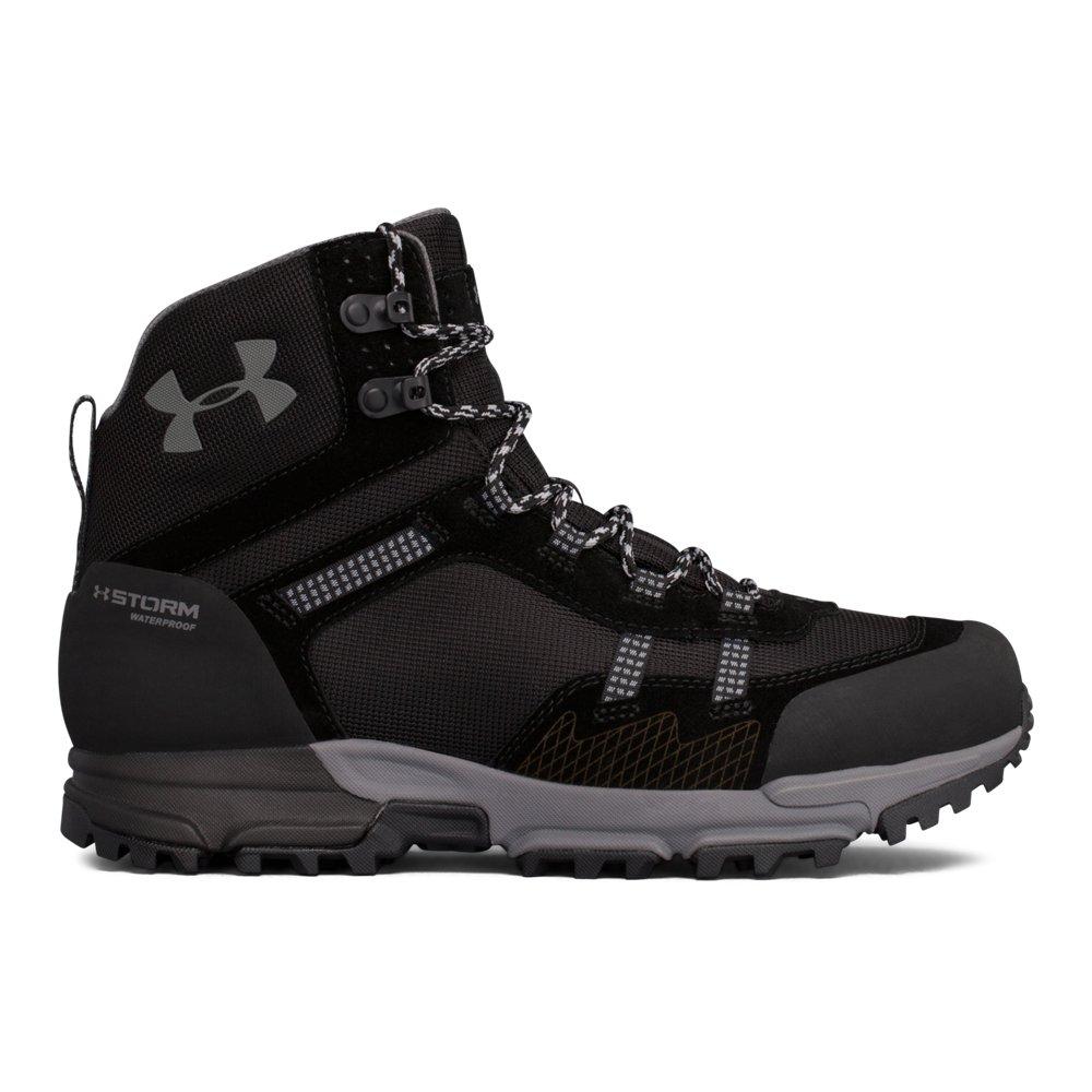 Under Armour Rubber Post Canyon Mid Waterproof Hiking Boot in Black ...