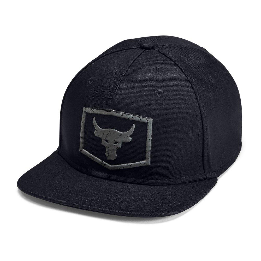 Under Armour Project Rock Strength Flat Brim Cap in Black for Men | Lyst
