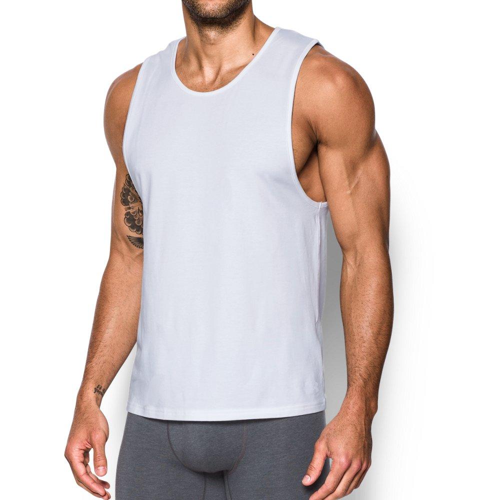 Under Armour Synthetic Charged Cotton® Tank Undershirt - 2-pack in White for  Men | Lyst