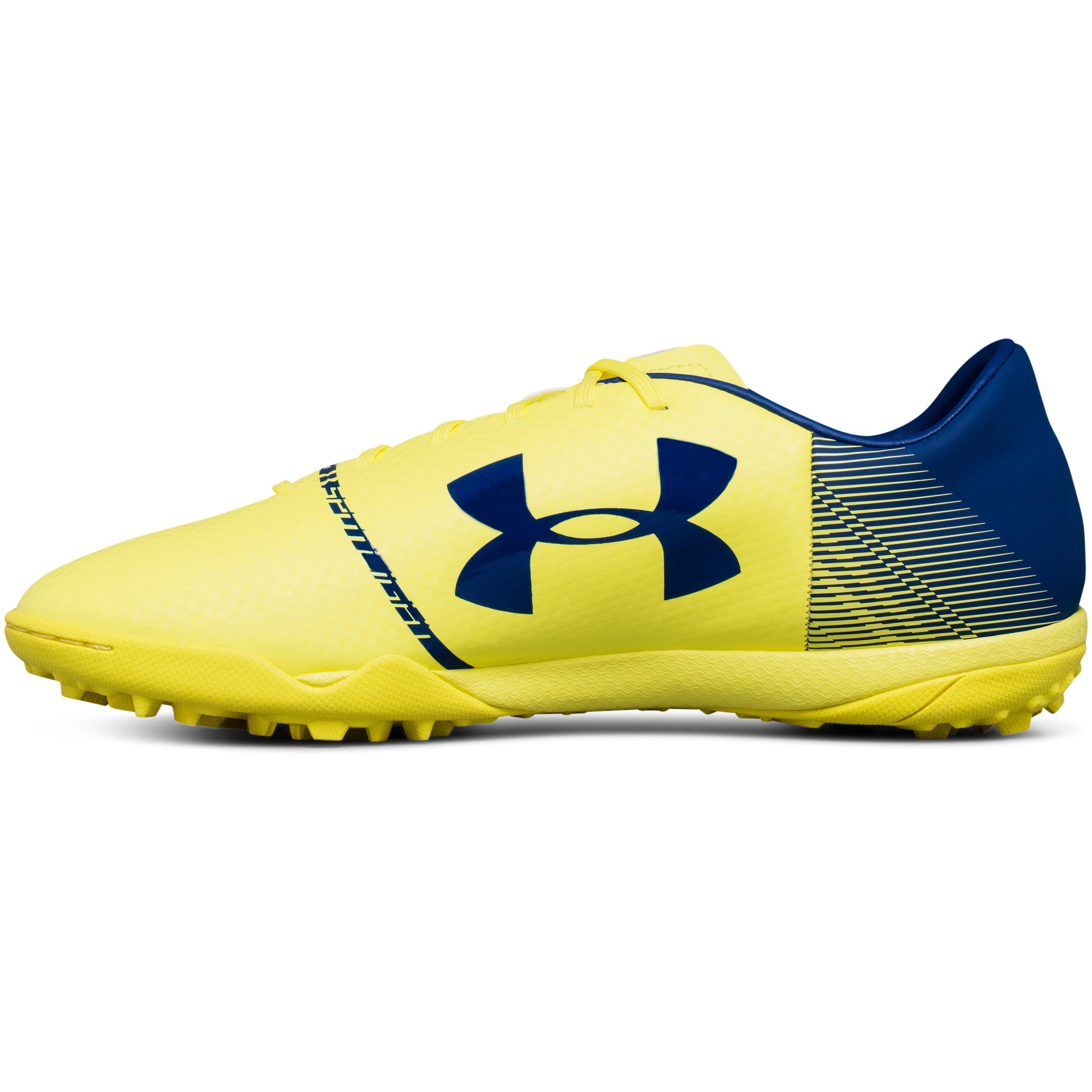 Under Armour Men's Ua Spotlight Turf Soccer Shoes in Yellow for Men | Lyst