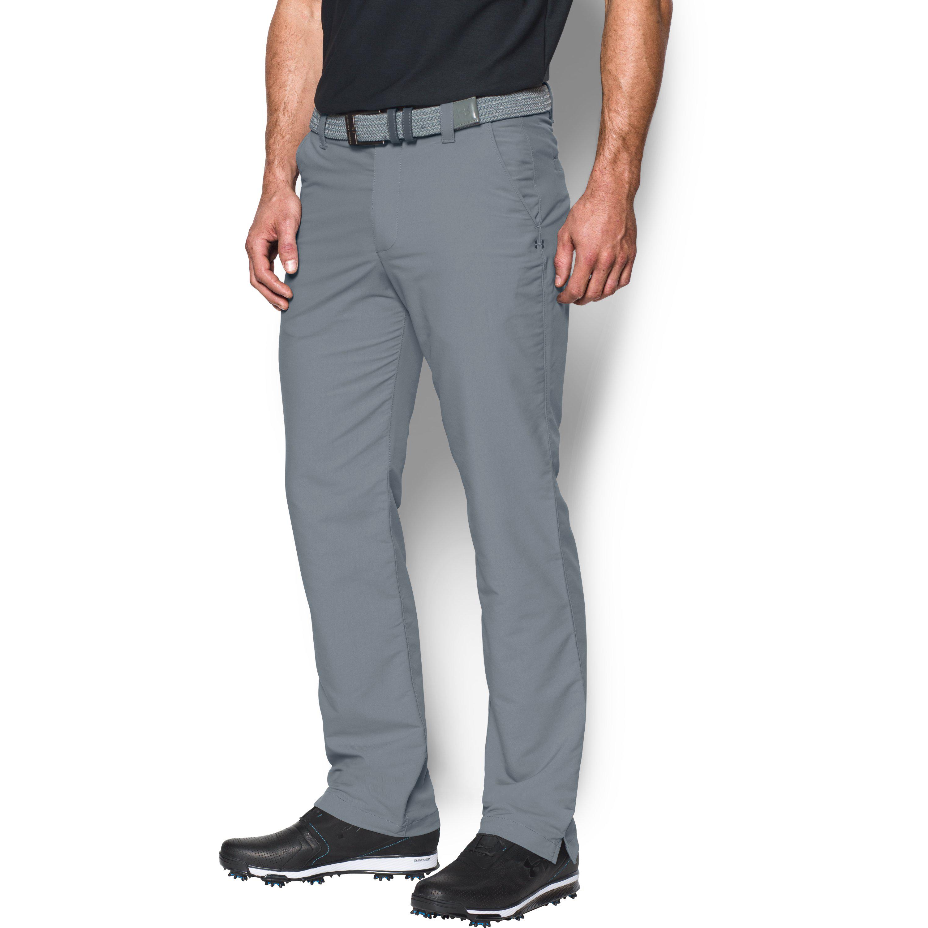 Under Armour Men's Ua Match Play Golf Pants in Grey for Men | Lyst Canada