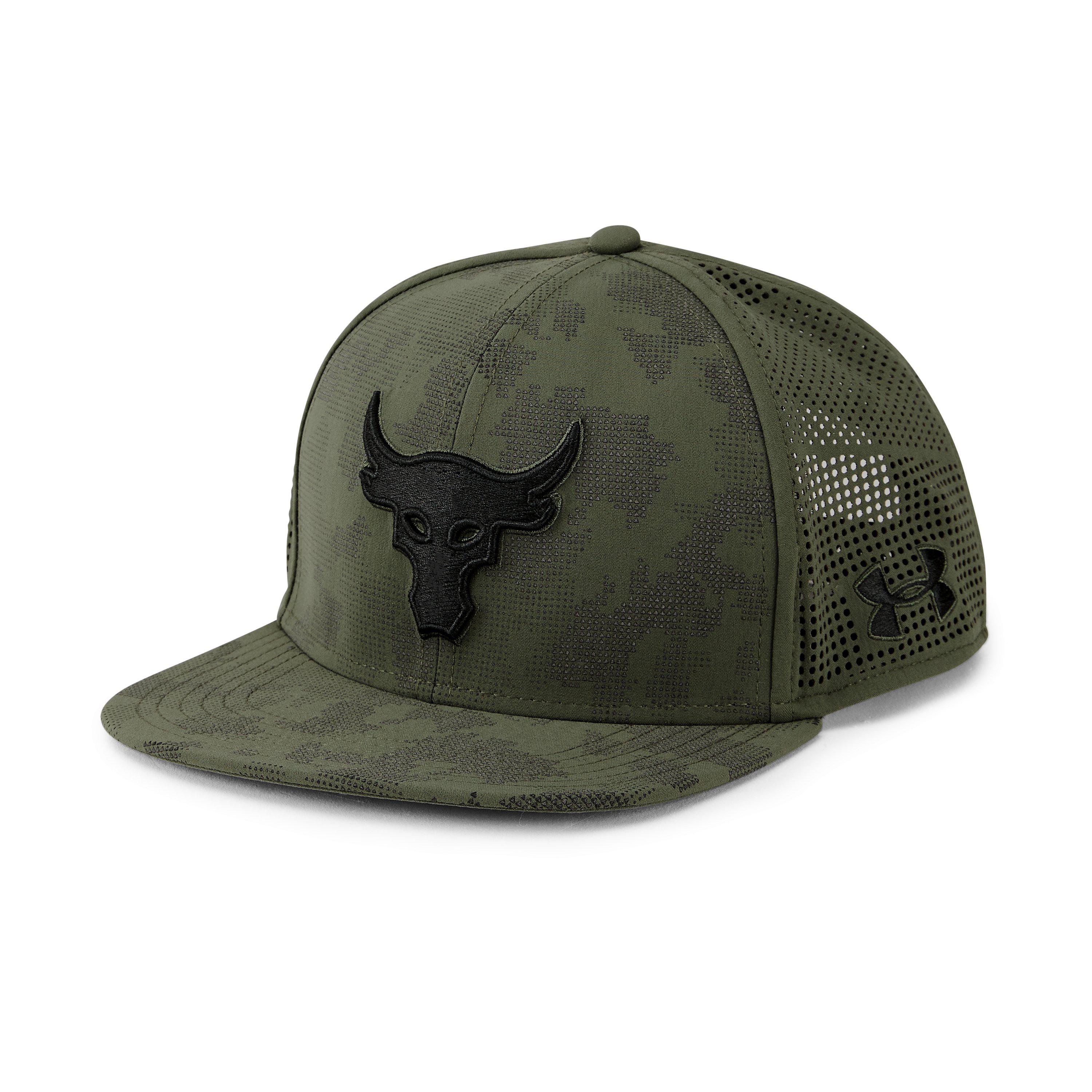 Under Armour Ua X Project Rock Supervent Snapback Cap in Green for Men |  Lyst