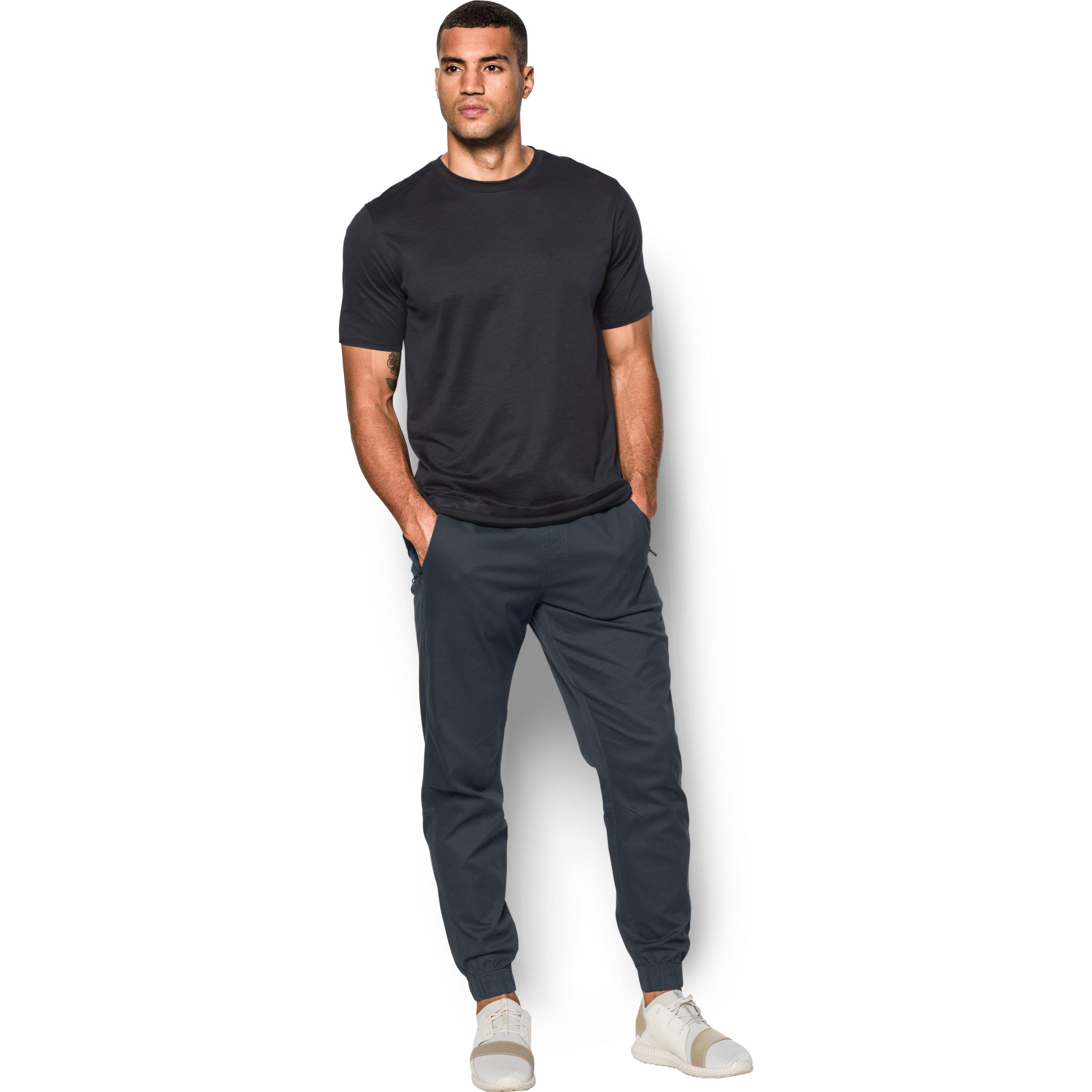 Under Armour Men's Ua Performance Chino Joggers in Anthracite/Black ...