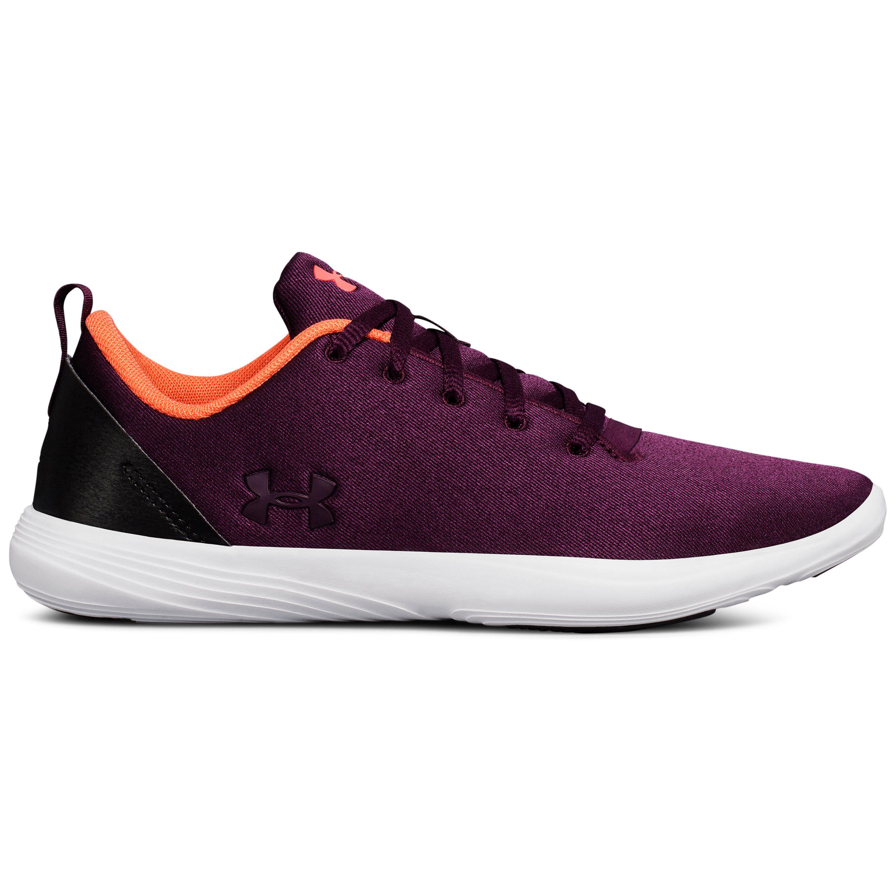 purple under armour shoes for women