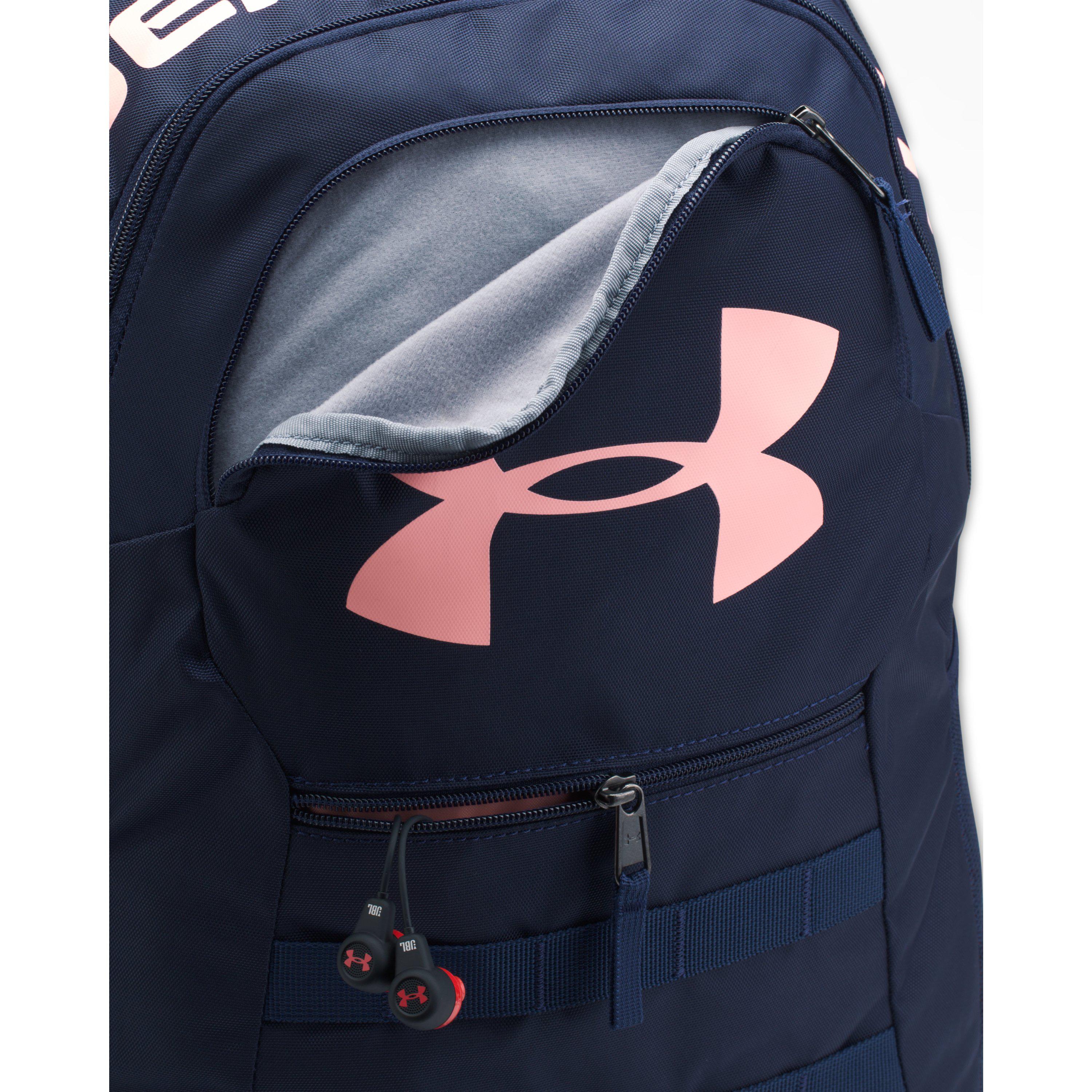 Under Armour Ua Big Logo 5.0 Backpack in Blue | Lyst