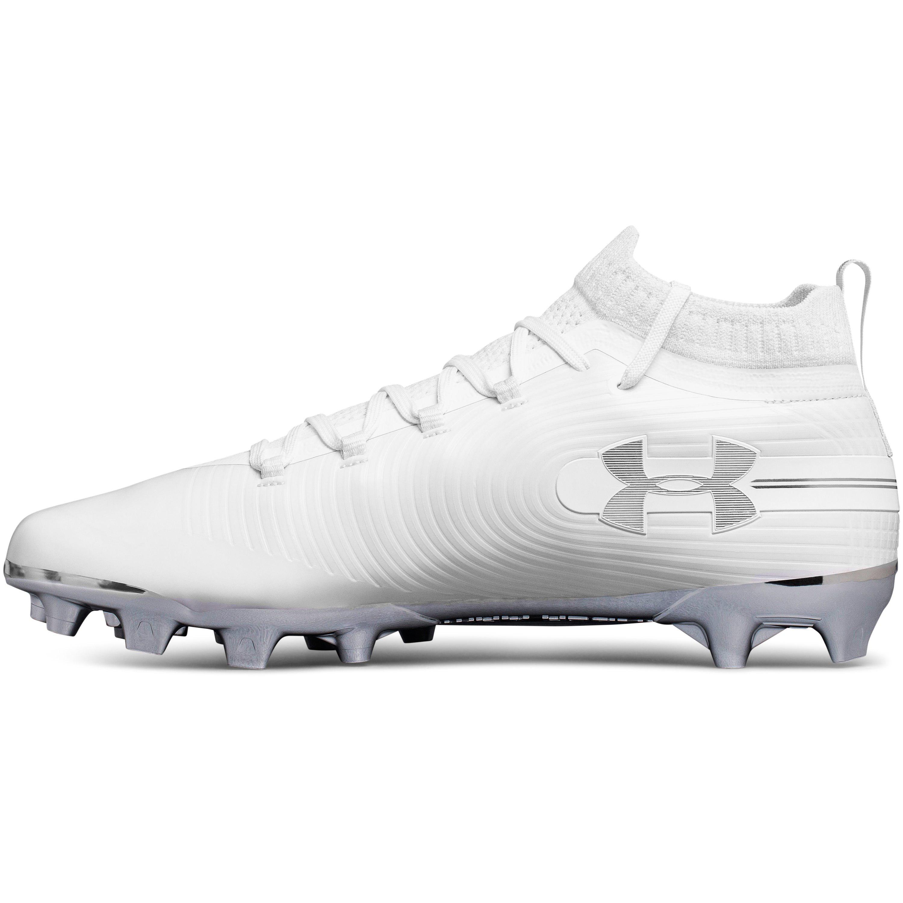 White/Green Cleats Men's Multiple Sizes NEW Under Armour 