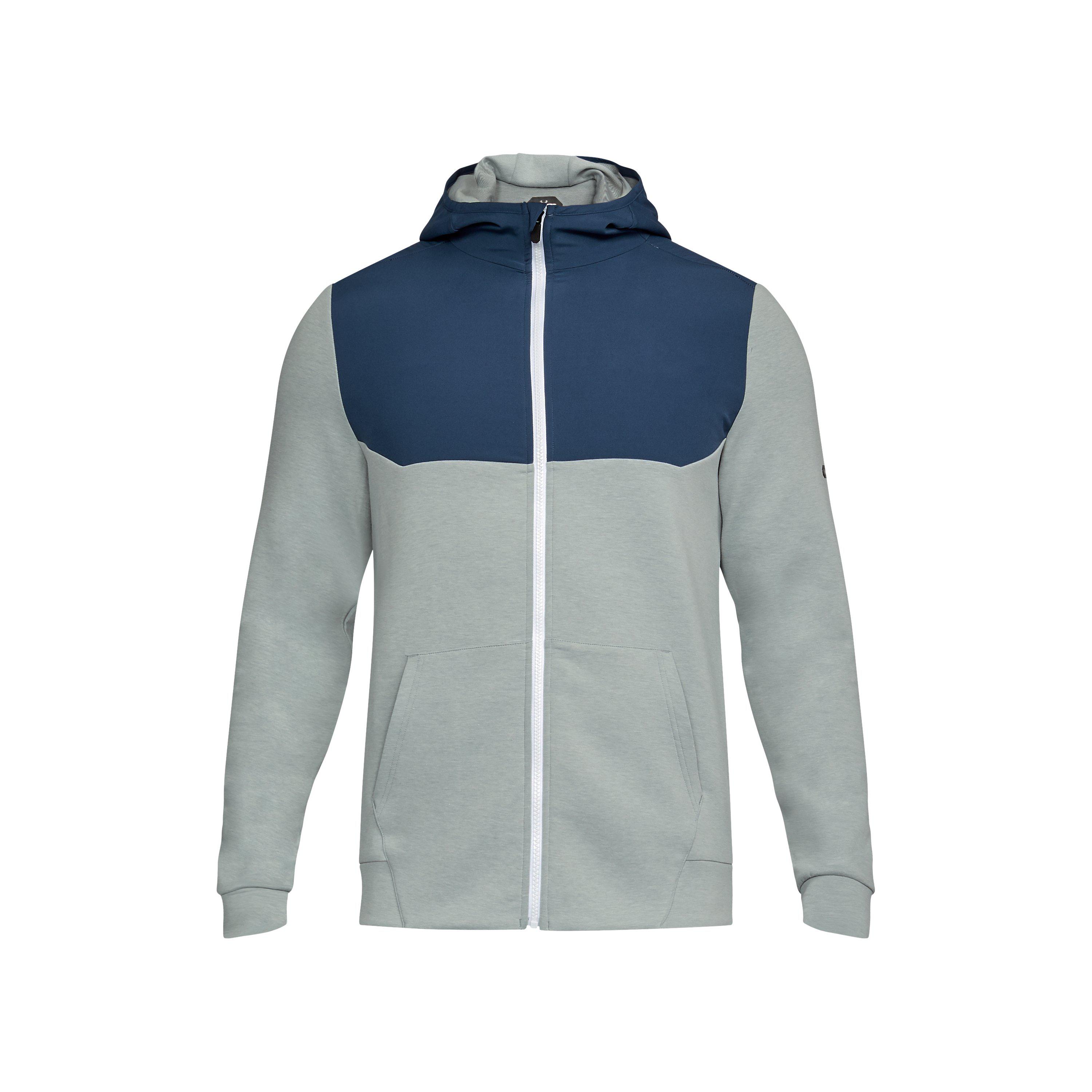 men's ua unstoppable knit full zip hoodie