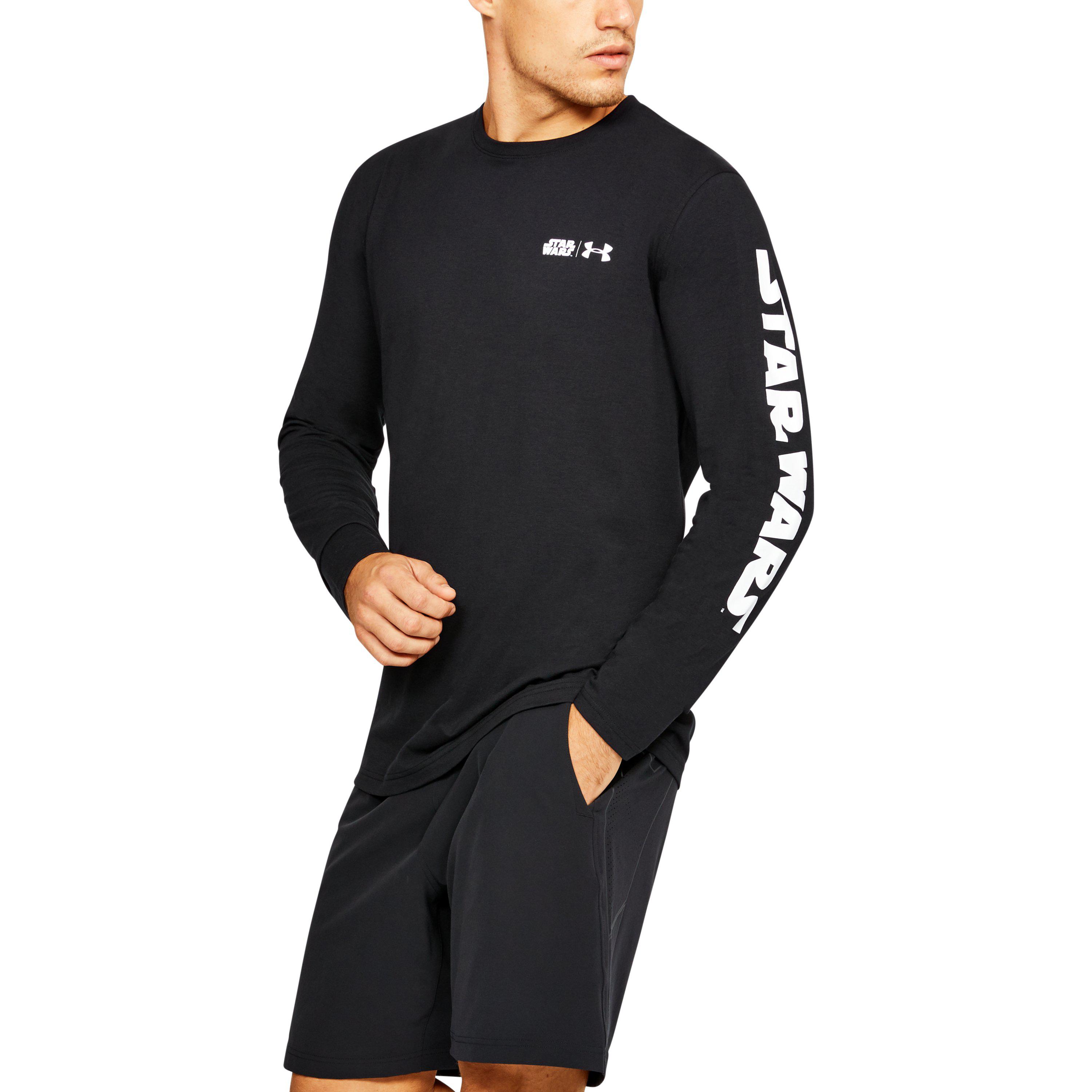 Under Armour Cotton Men's Ua Star Wars Death Star Long Sleeve Tshirt