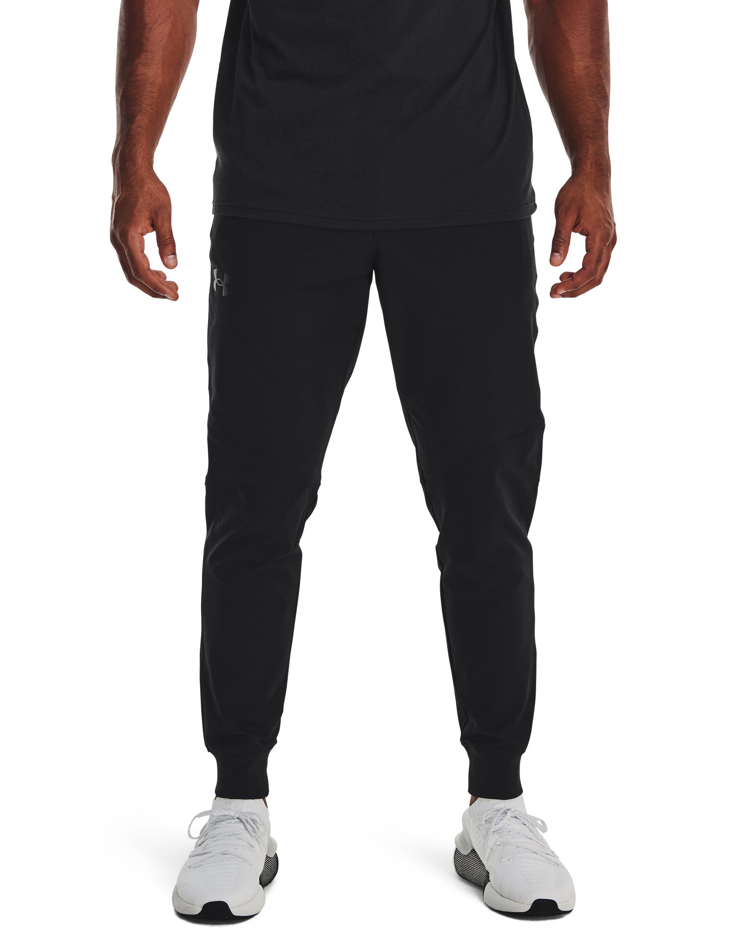 Mens black under armour joggers sale