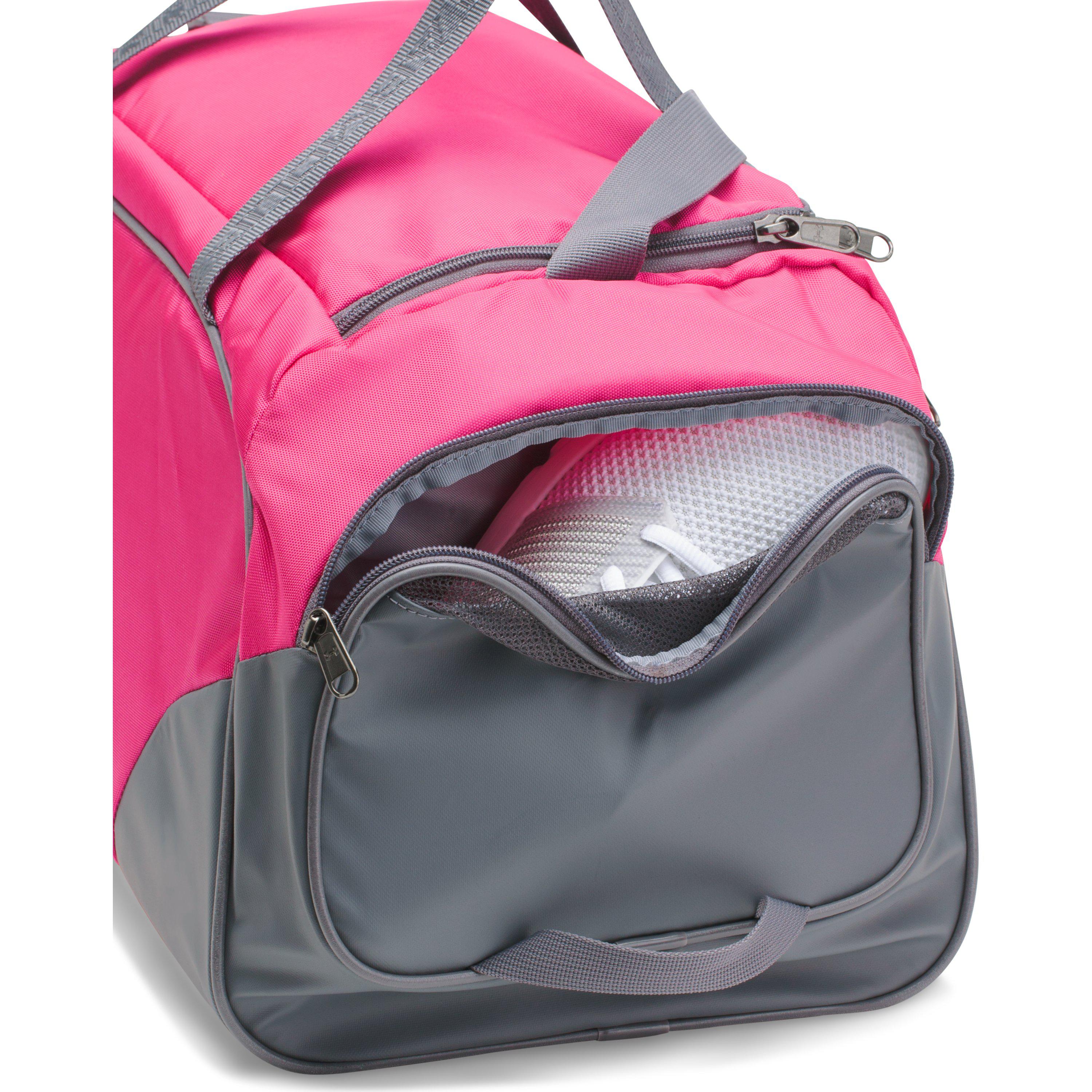 pink under armour duffle