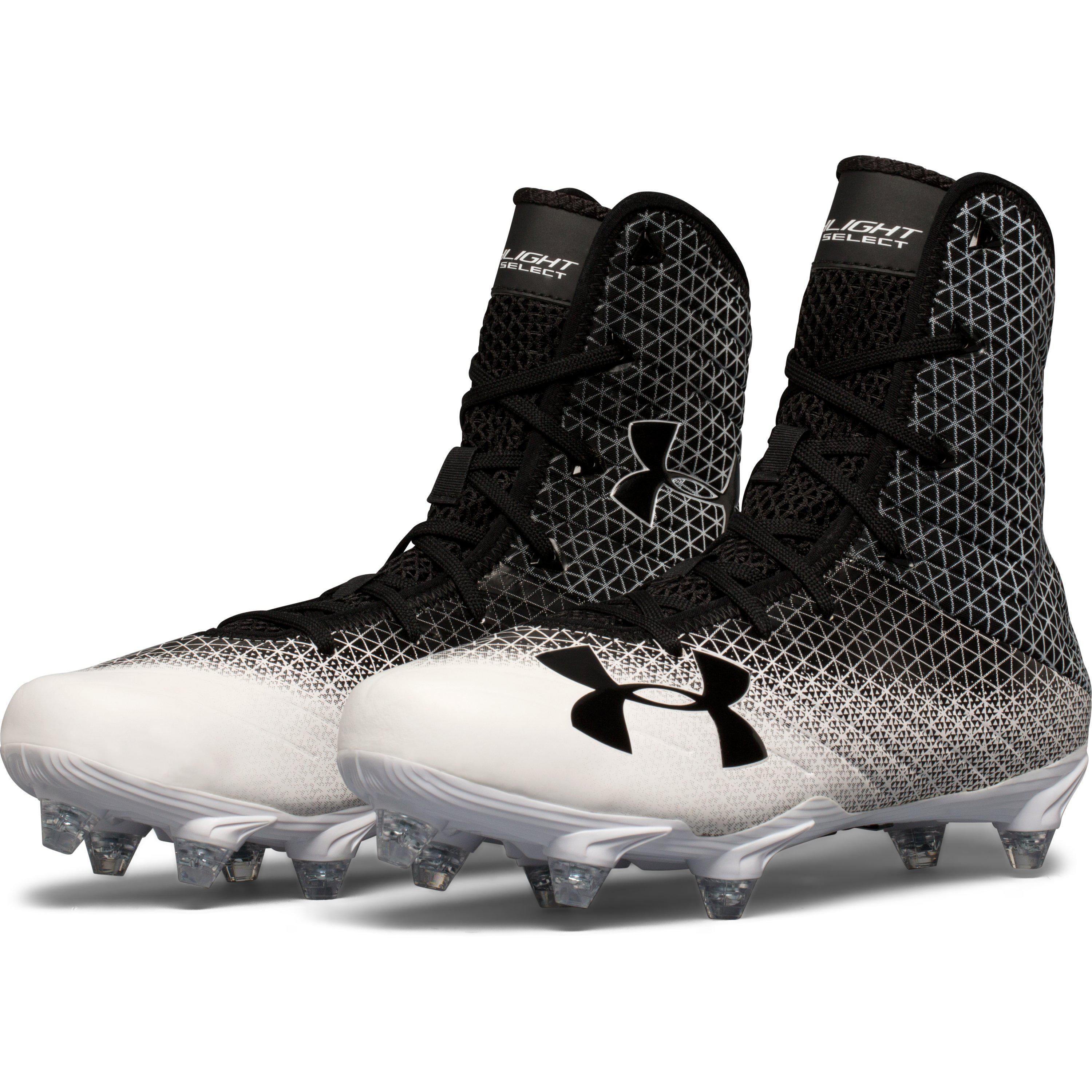 Details about   Under Armour Size16 Football Cleats Black-White NEW 