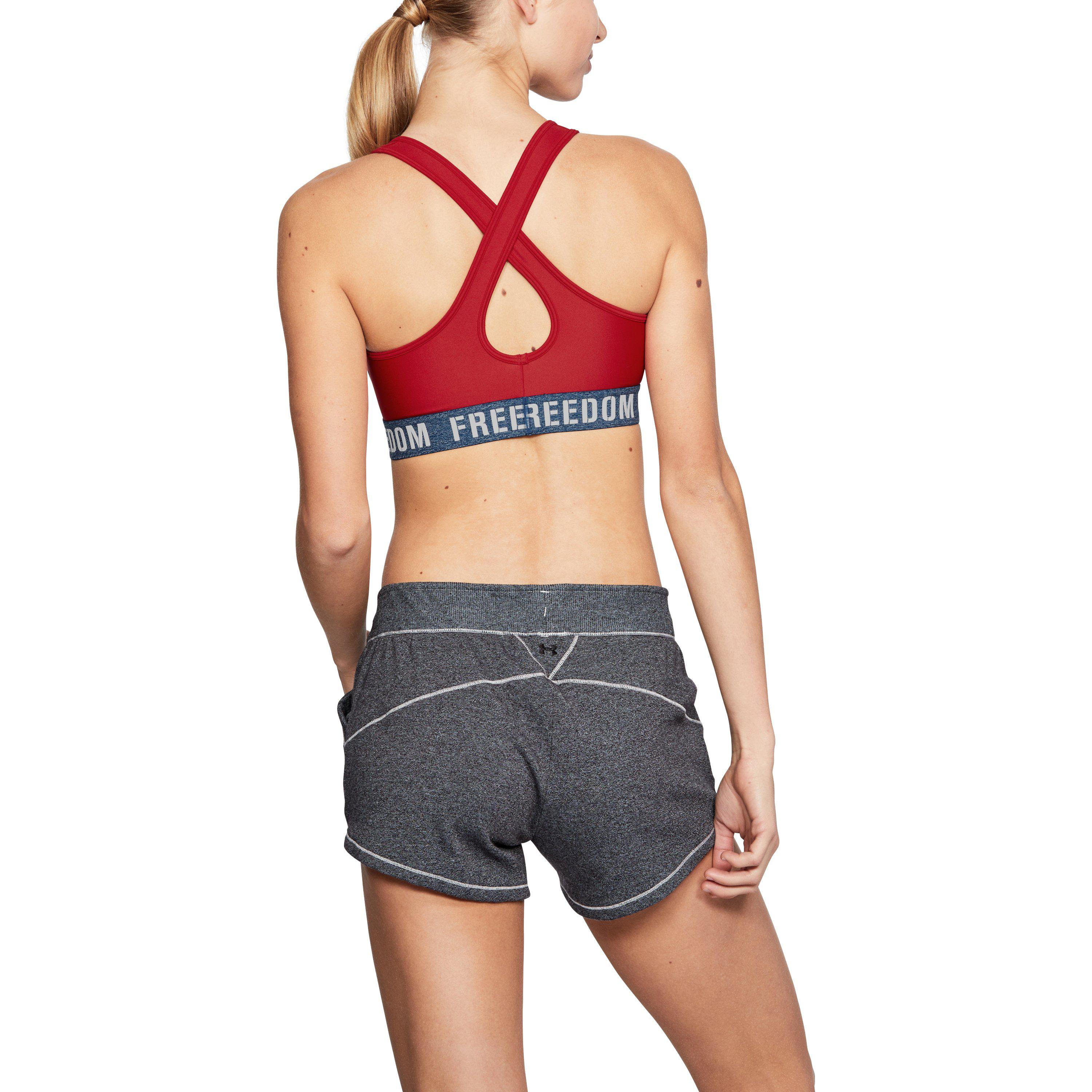 under armour red sports bra