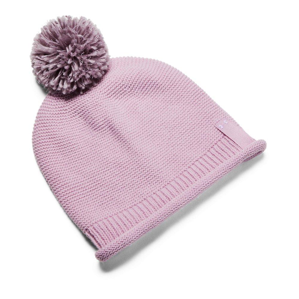 pink under armour beanie