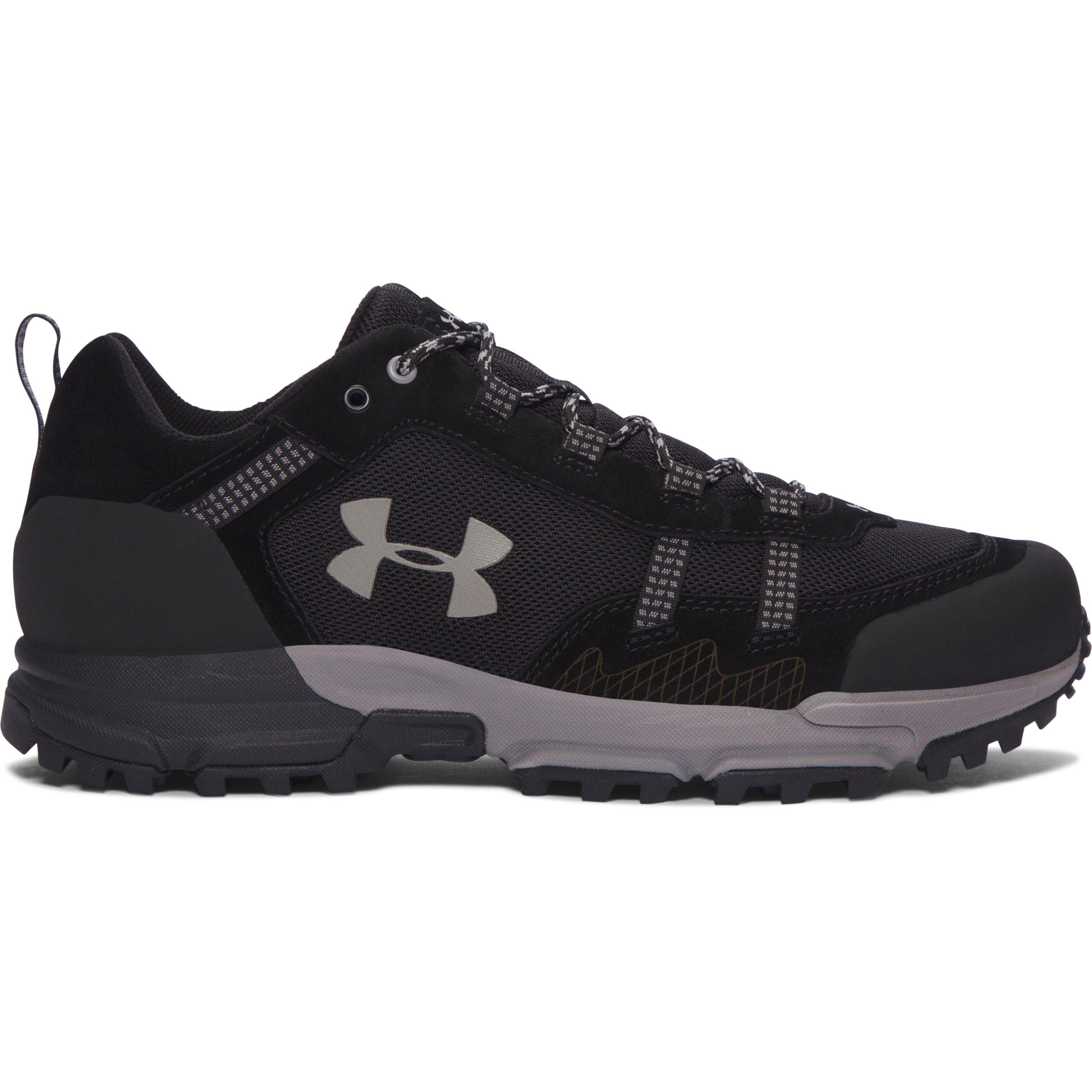 Under Armour Suede Men's Ua Post Canyon Low Hiking Boots in Black ...