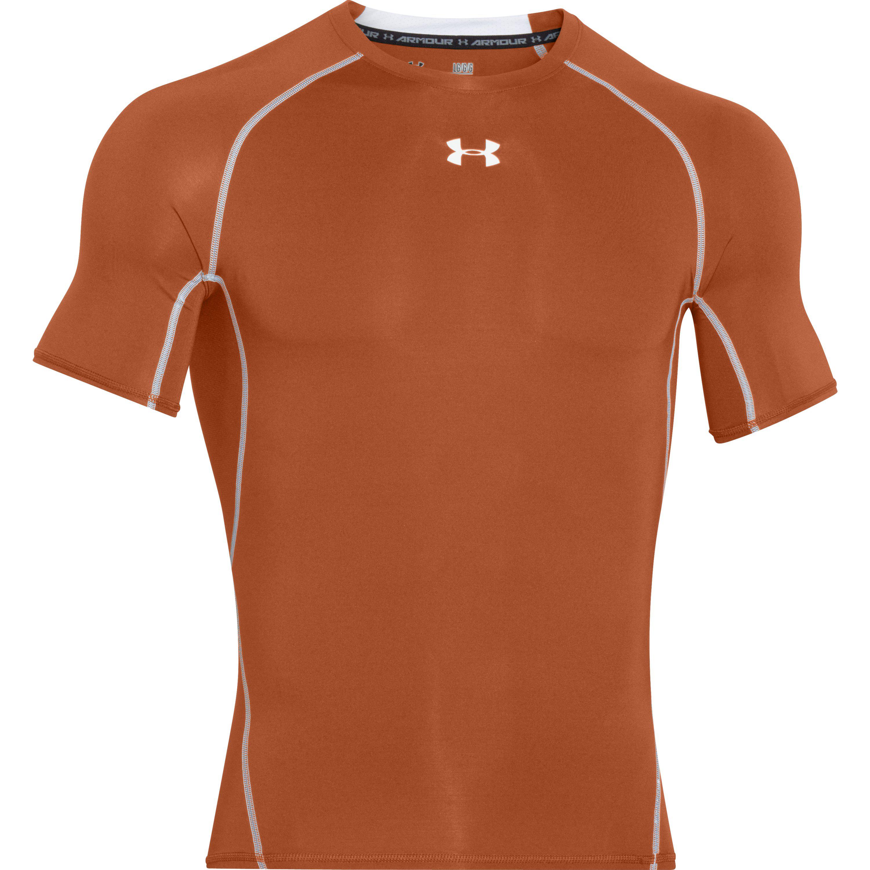 under armour orange compression shirt
