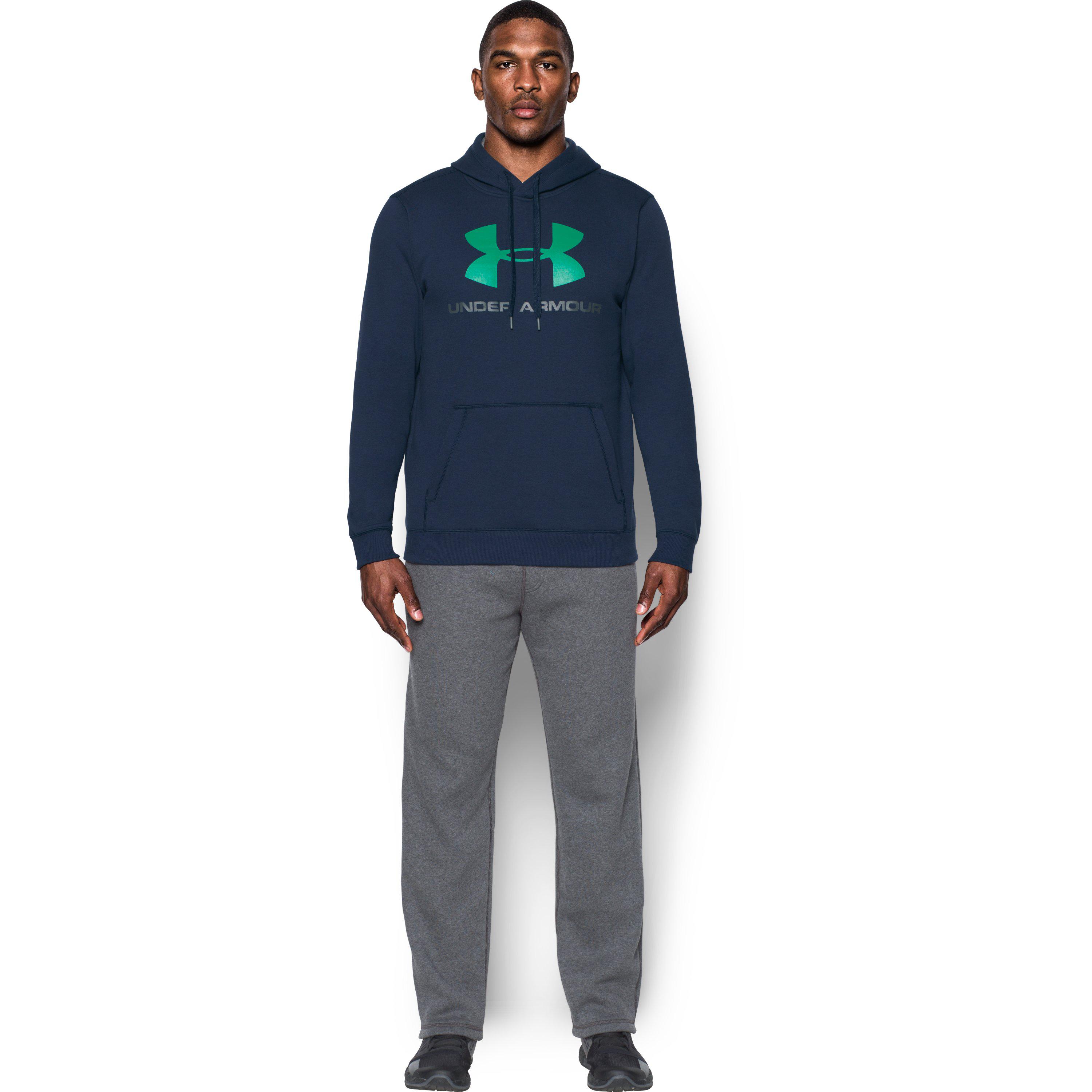 men's ua rival fleece fitted hoodie