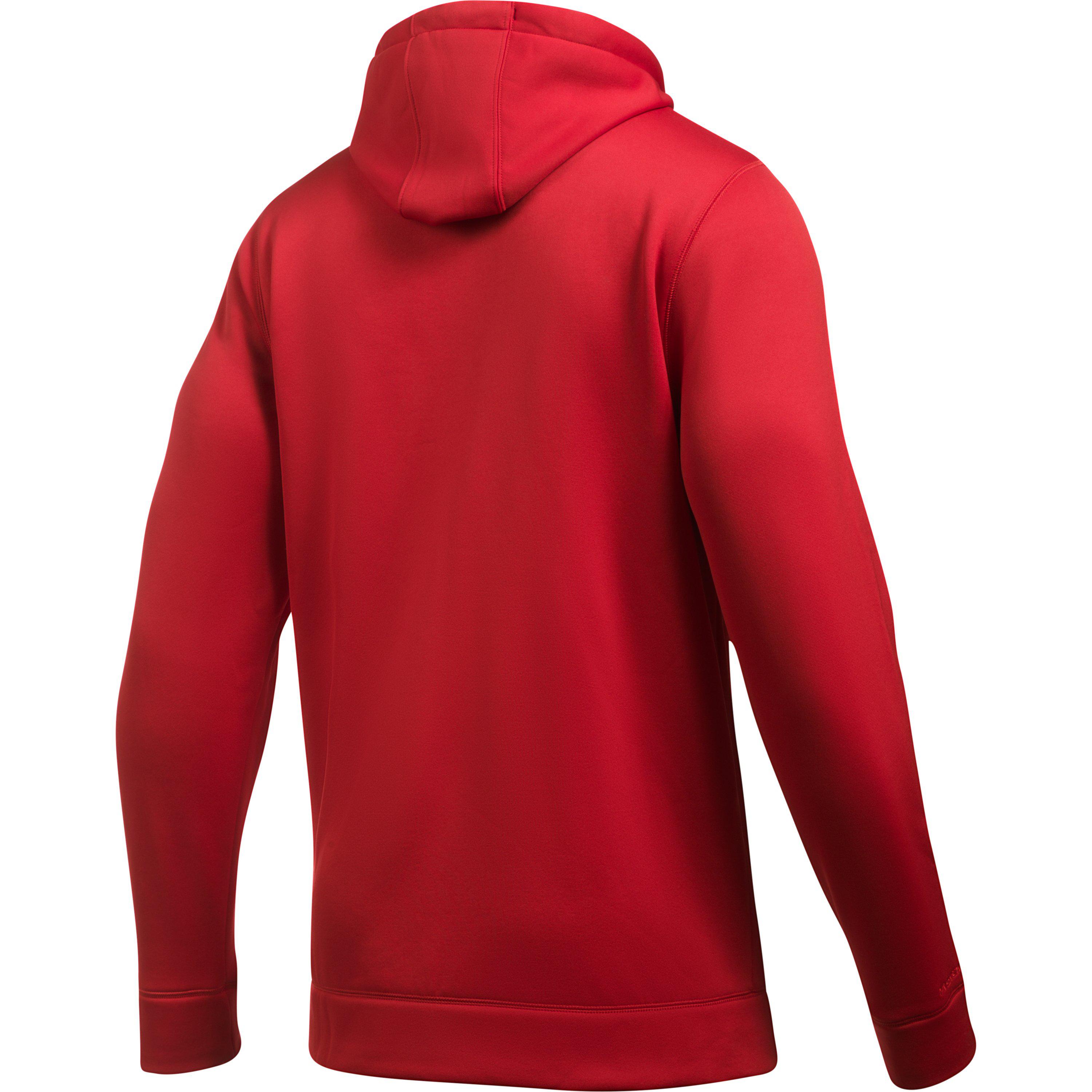 under armour hoodie men red