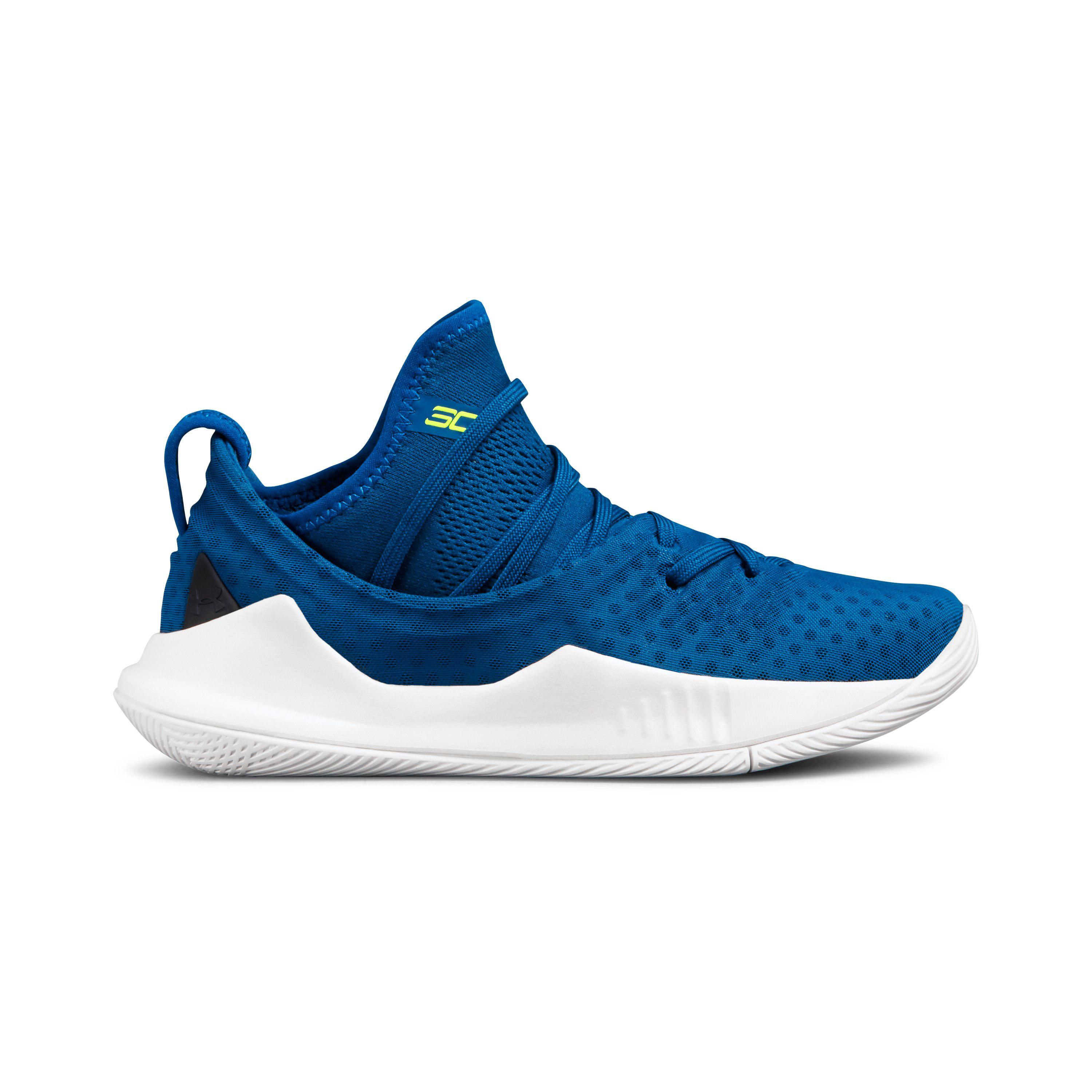 curry 5 shoes blue