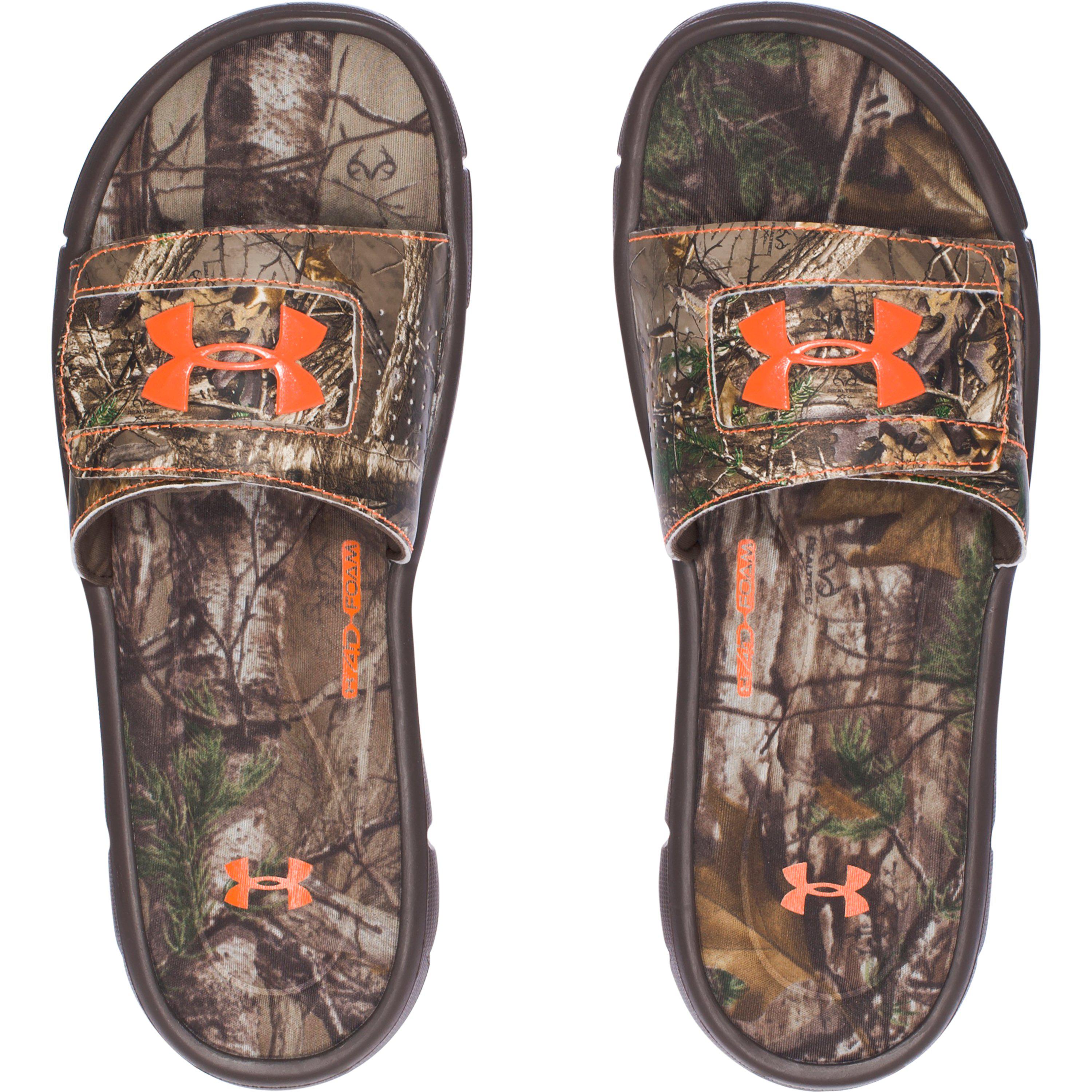 Under Armour Men's Ua Ignite Camo V Slides in Brown for Men | Lyst