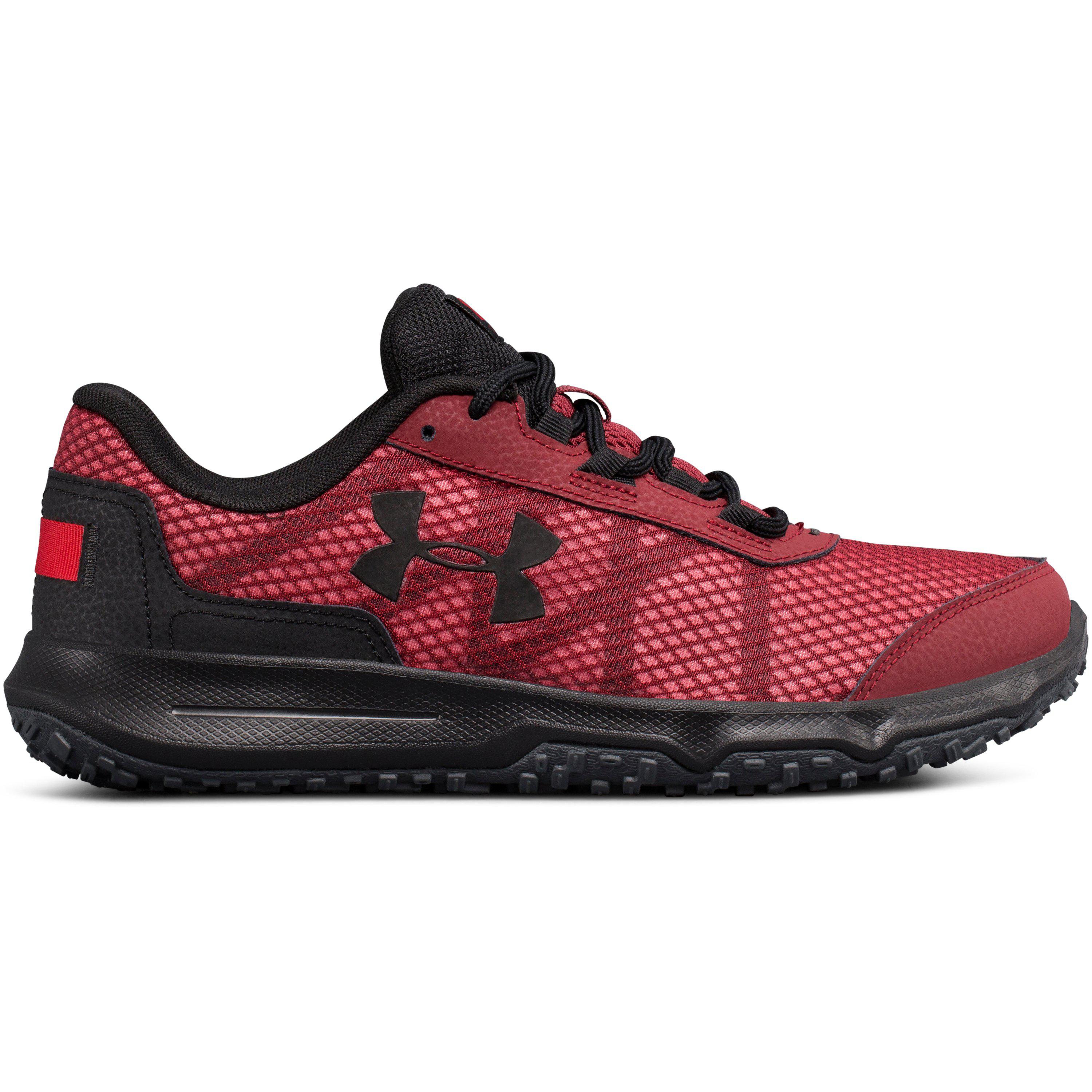 Under Armour Leather Men's Ua Toccoa Running Shoes in Red for Men - Lyst