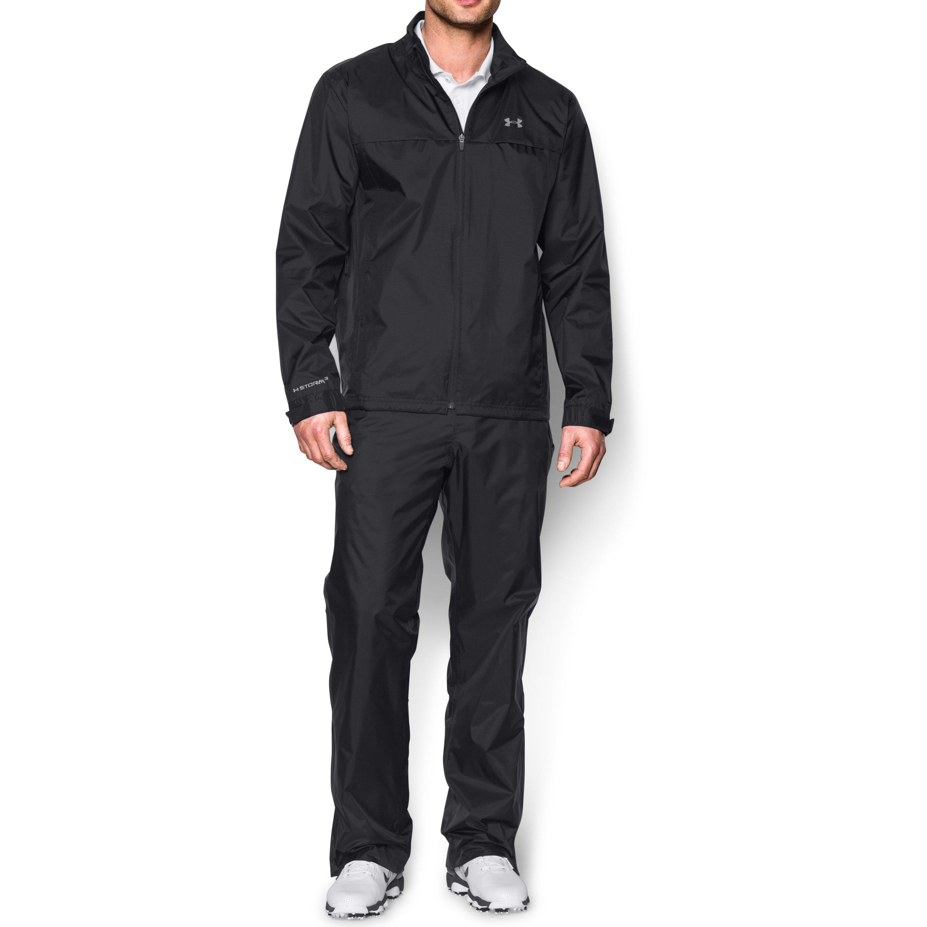Under Armour Men's Ua Storm Golf Rain Suit in Black /Steel (Black) for Men  | Lyst