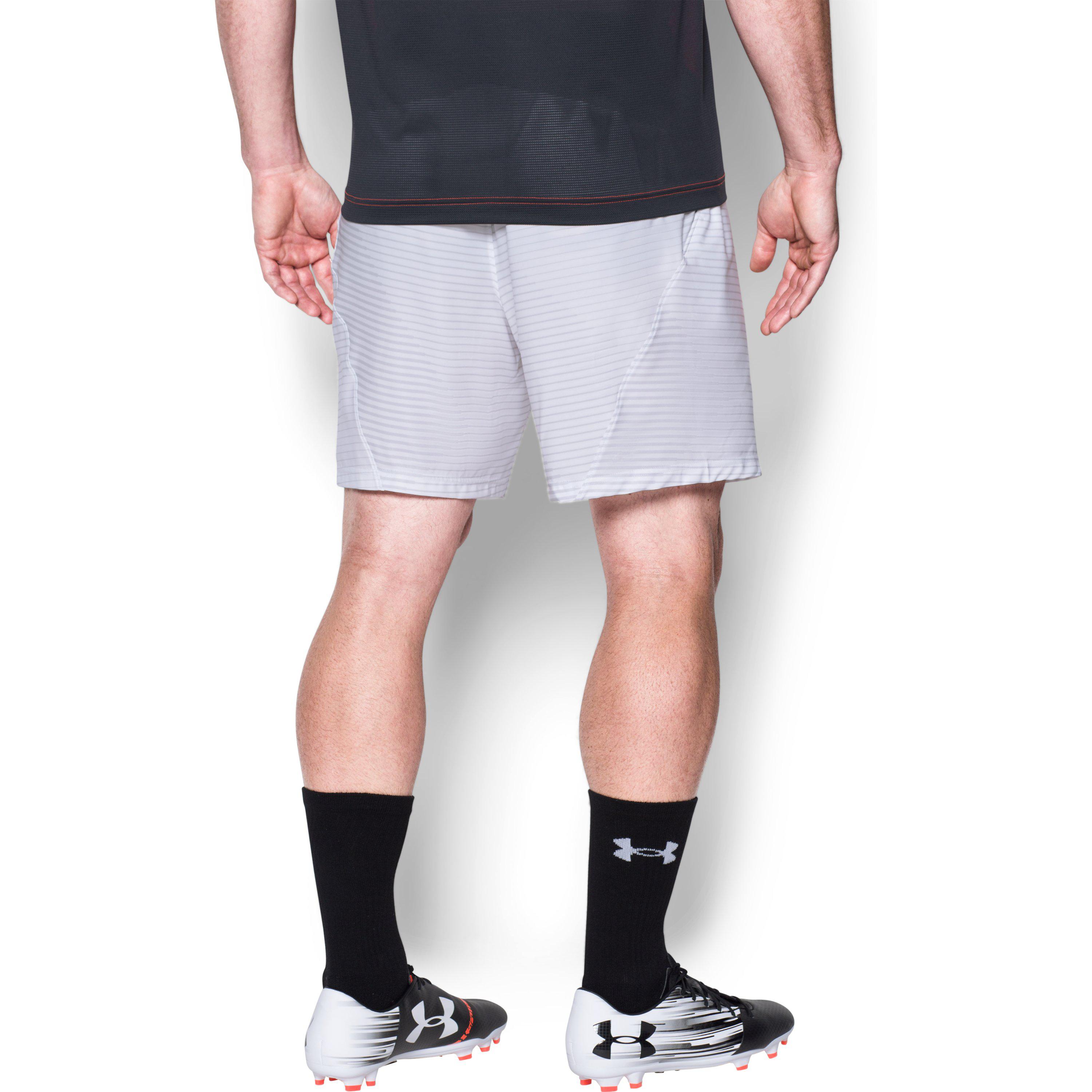 Download Under Armour Men's Ua Challenger Woven Shorts in White for ...