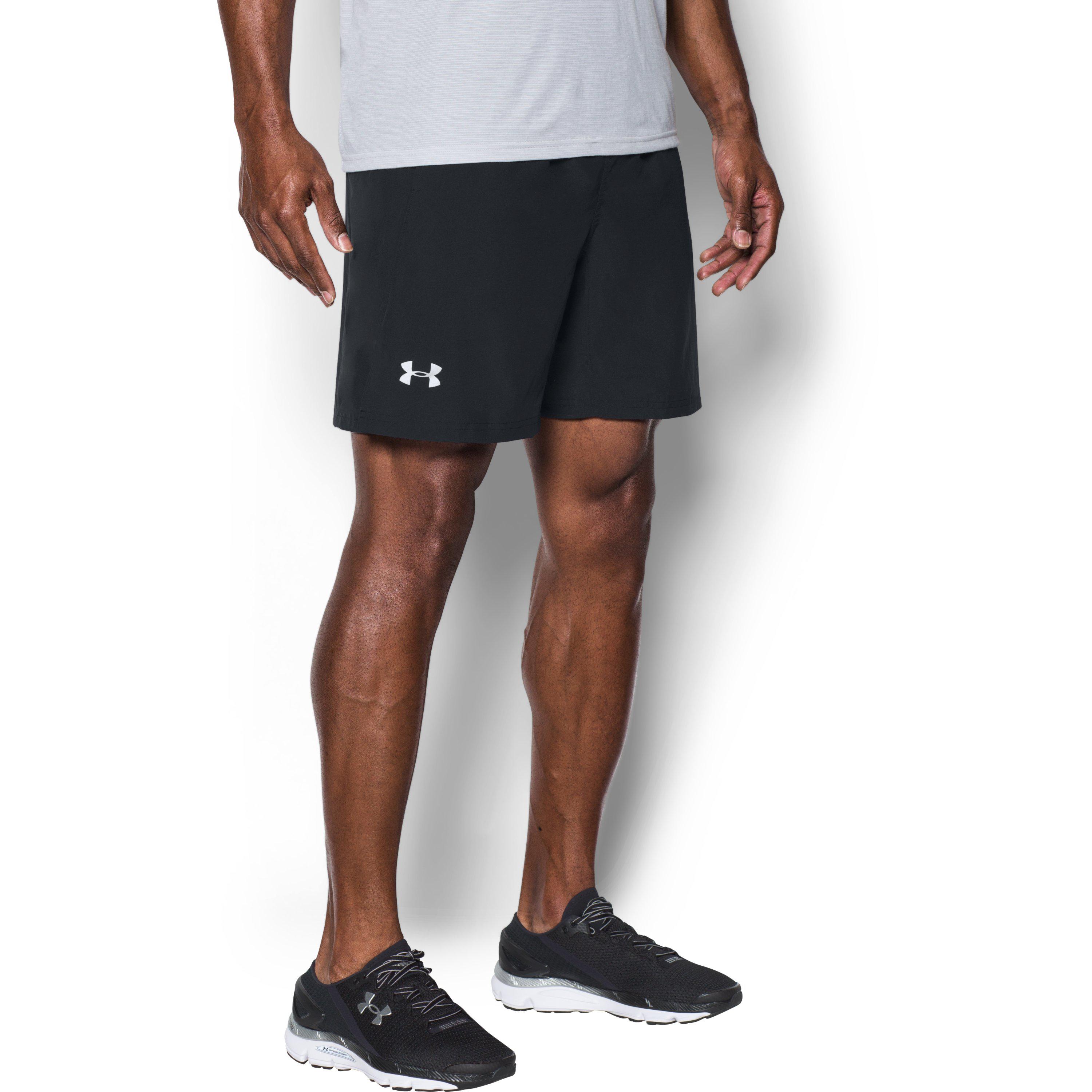 men's ua speed stride solid 18 cm shorts