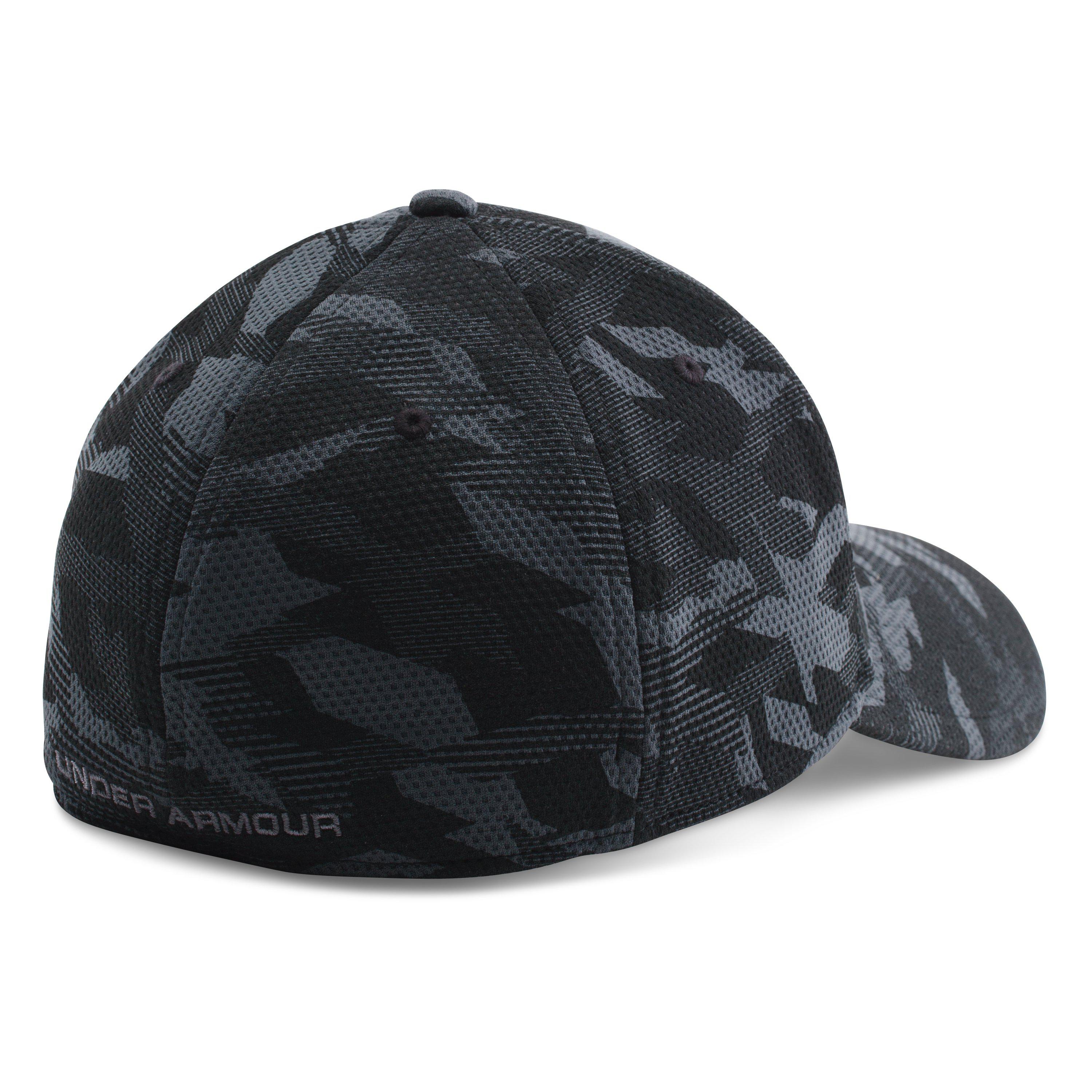 Under Armour Men's Ua Printed Blitzing Stretch Fit Cap in Black for Men |  Lyst