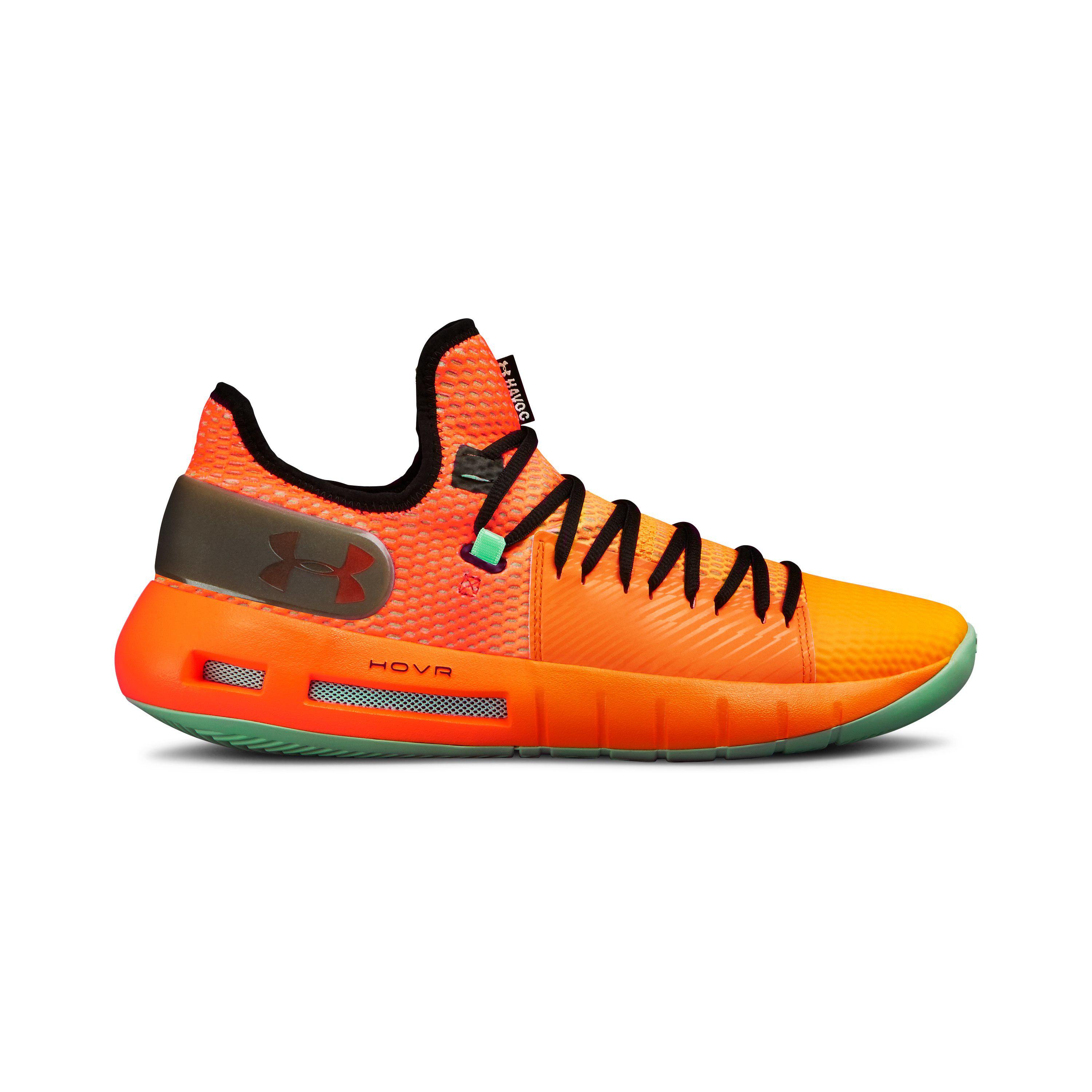 under armour basketball shoes orange 