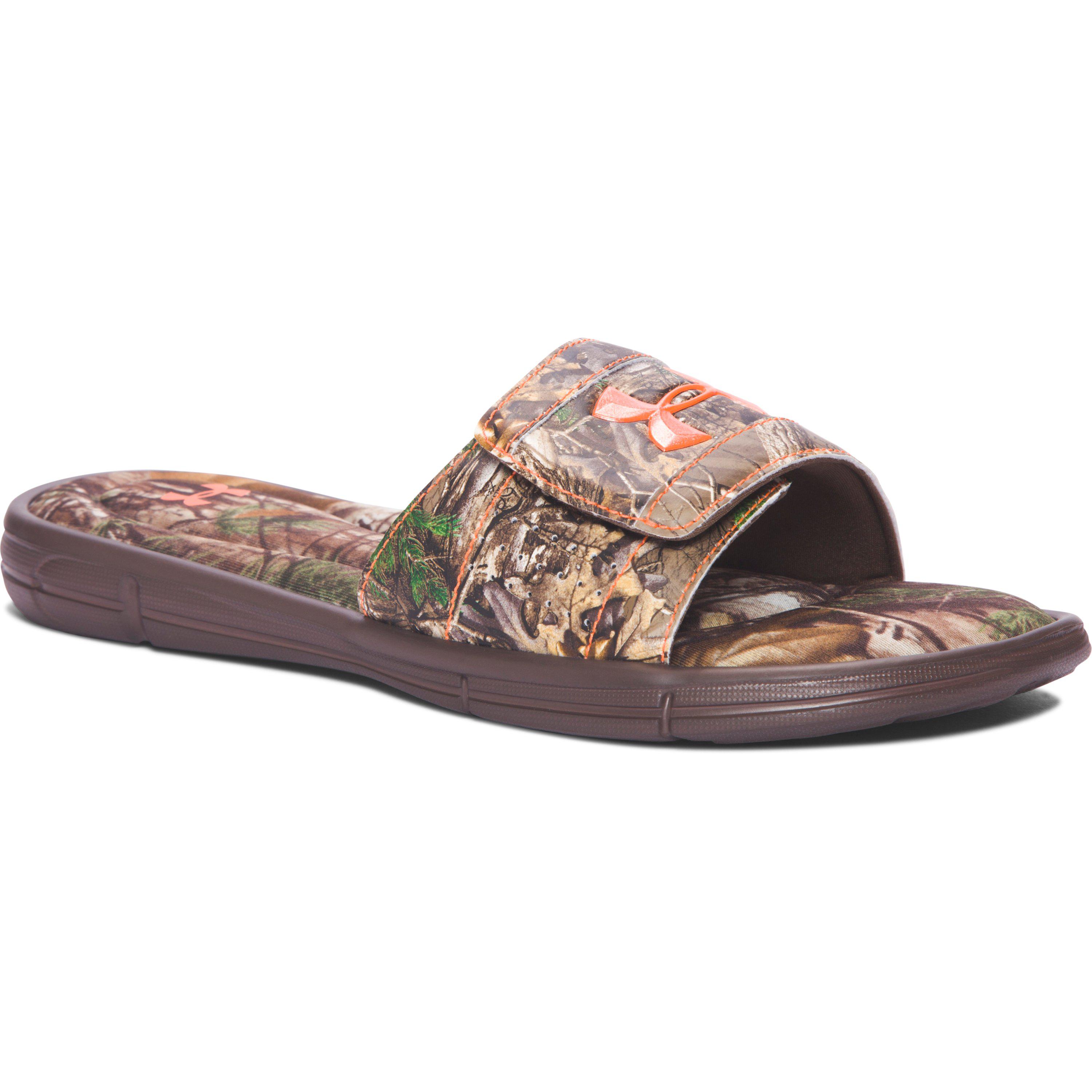 Under Armour Synthetic Men's Ua Ignite Camo V Slides in Brown for Men | Lyst