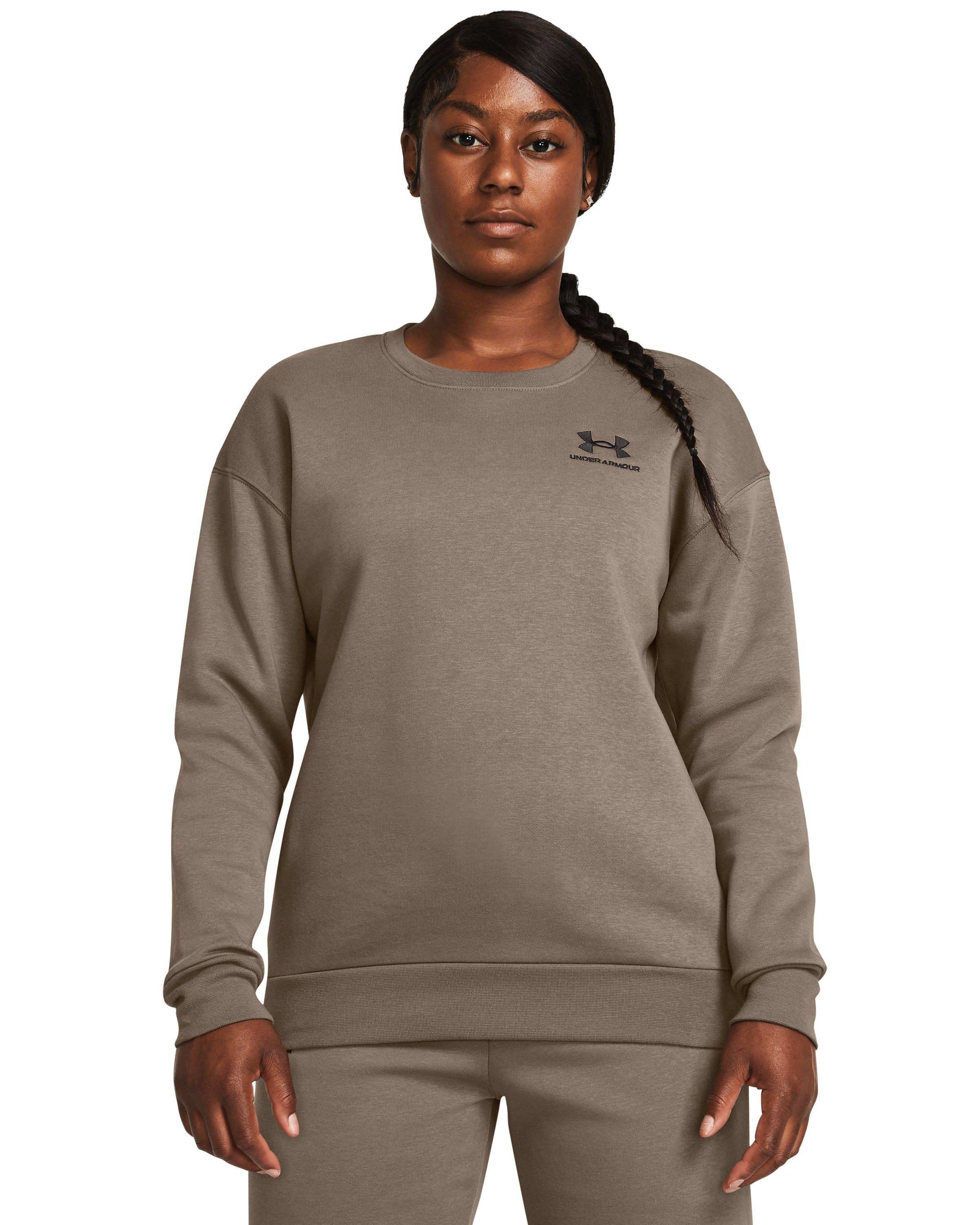Under Armour Essential Fleece Crew in Brown Lyst UK