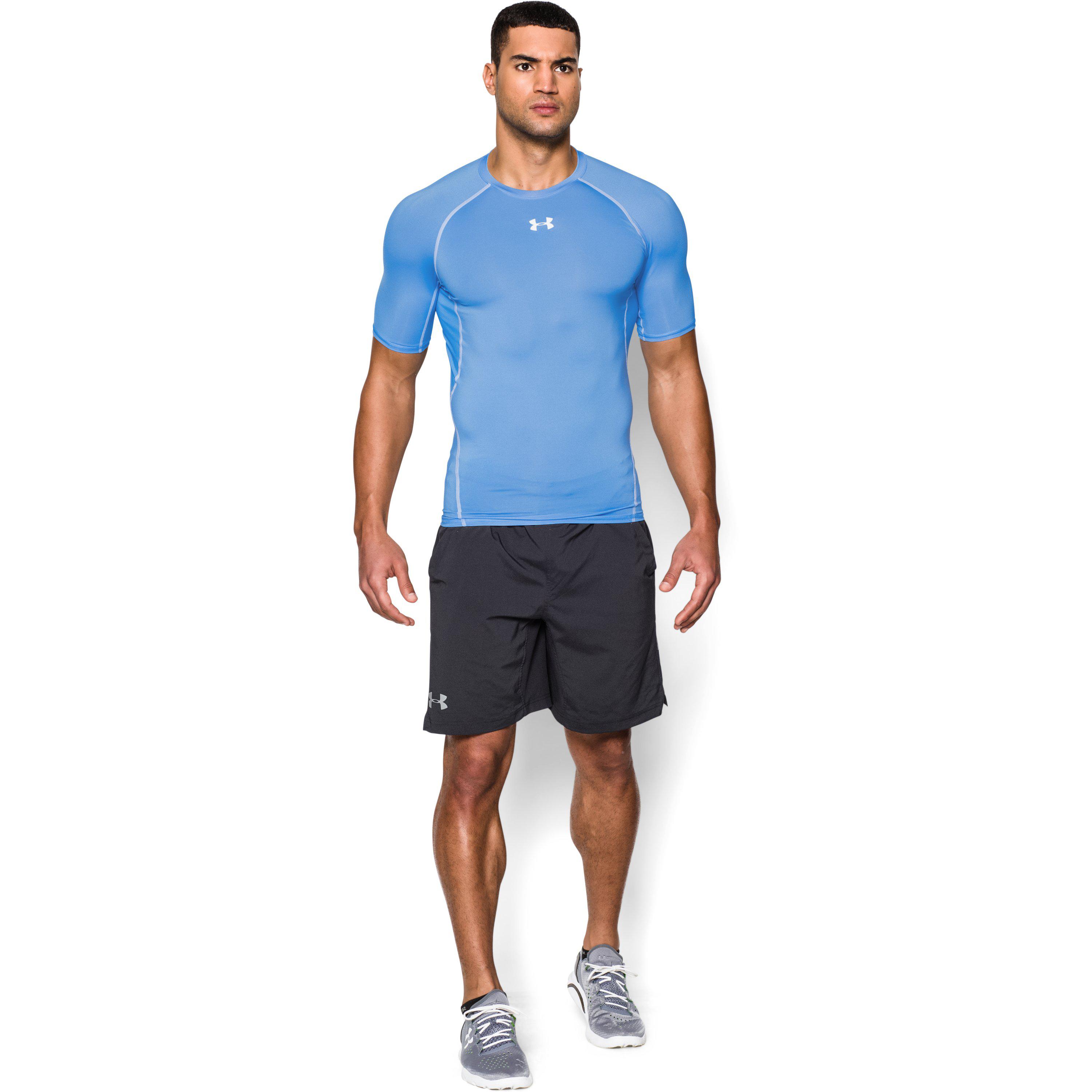 Under Armour Men's Ua Heatgear® Armour Short Sleeve Compression Shirt in  Blue for Men | Lyst