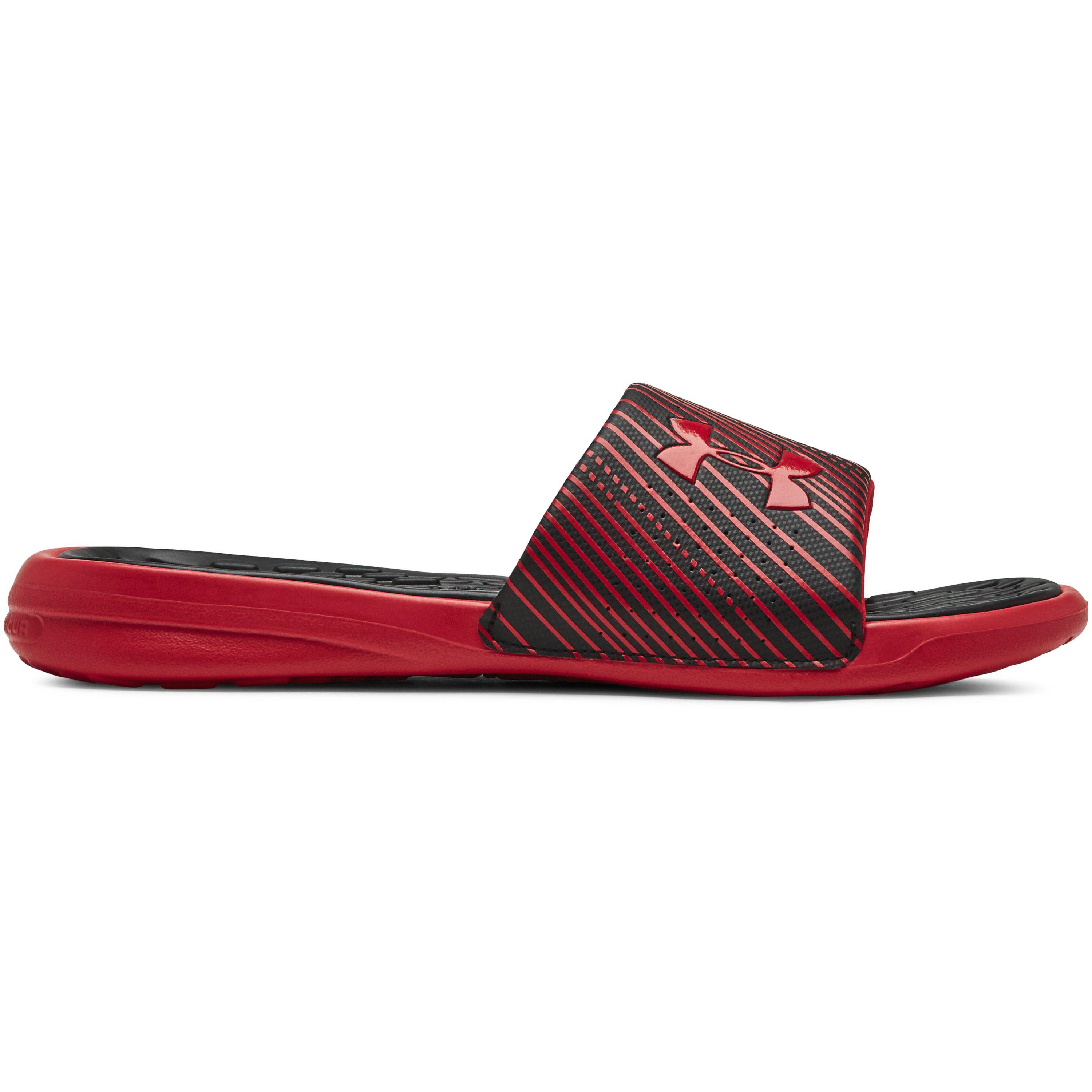 red under armour slides