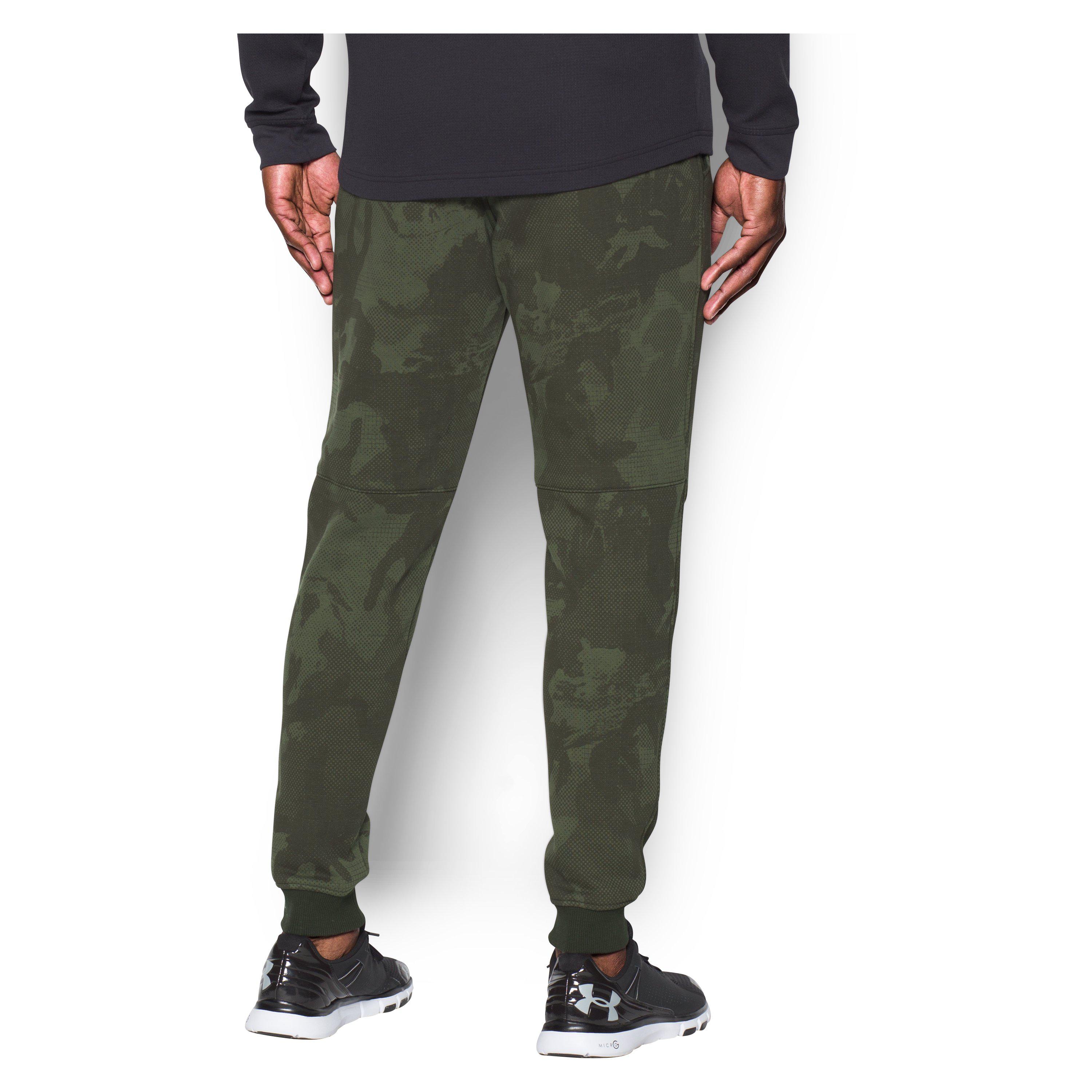 men's ua rival fleece patterned joggers