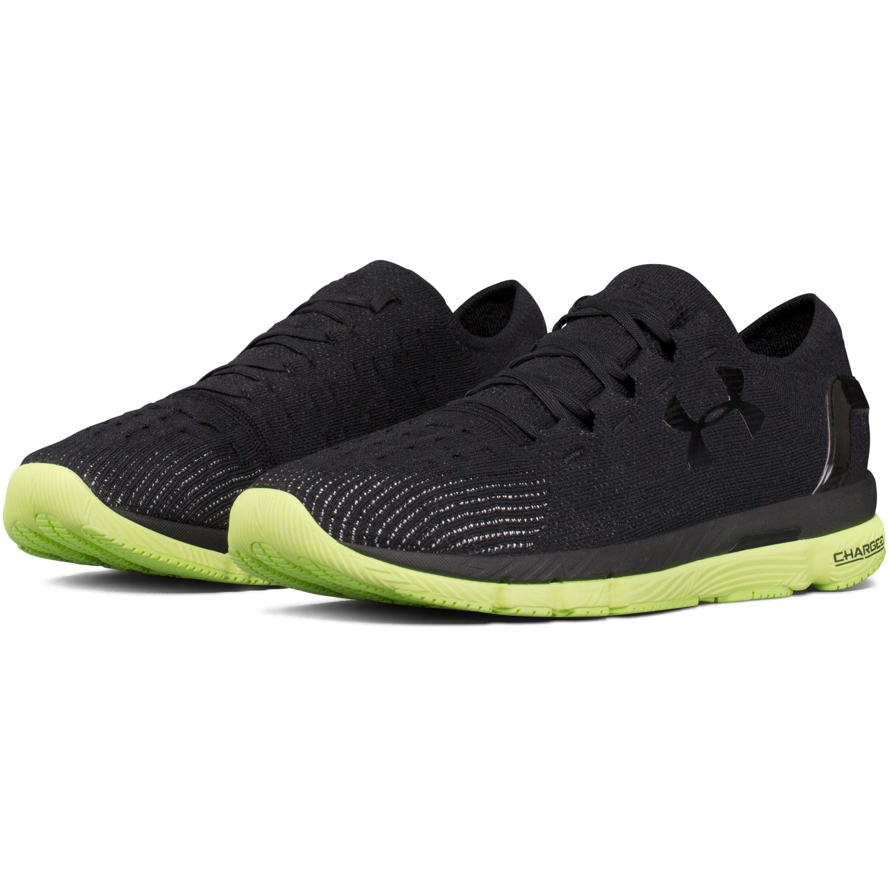 black and green under armour shoes