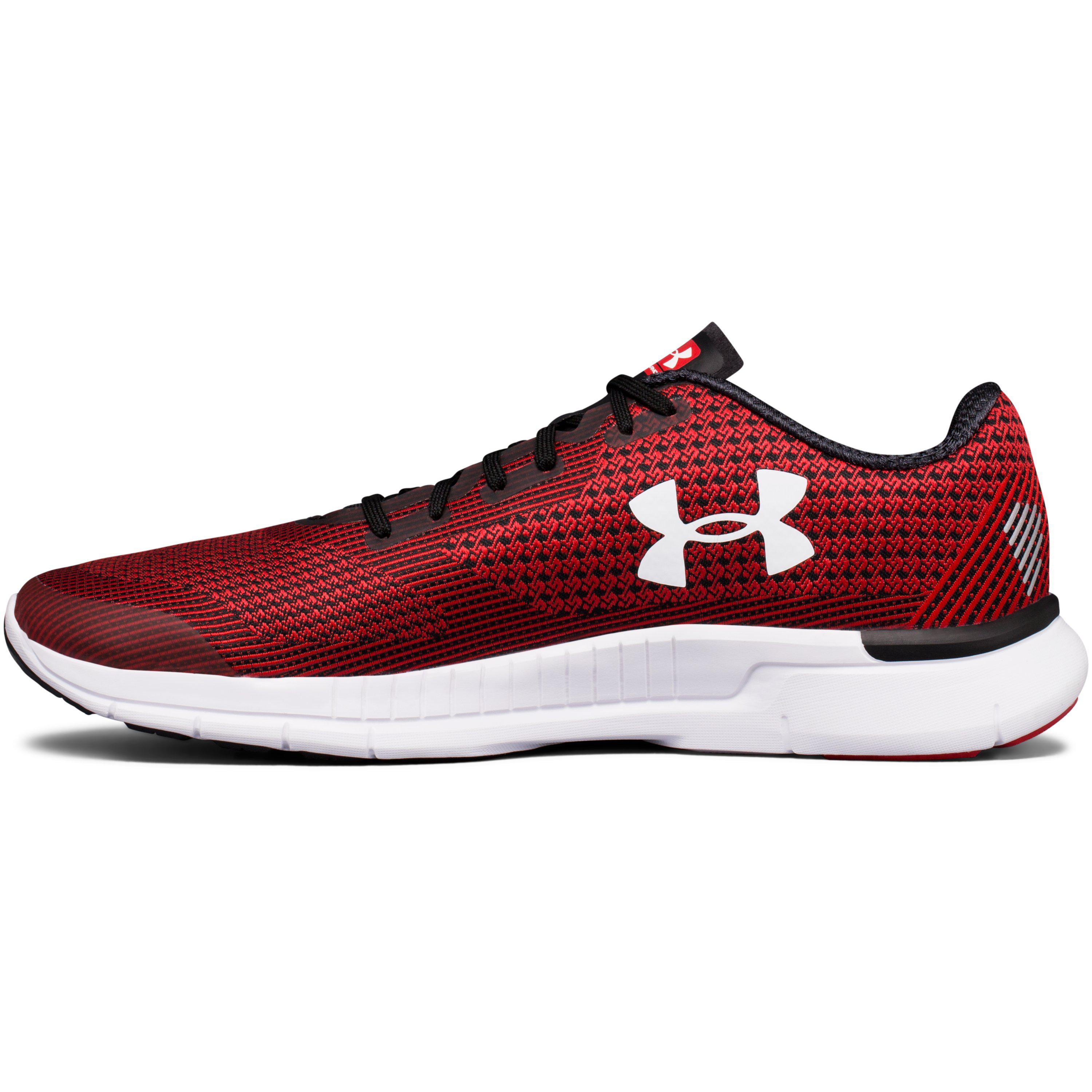 under armour red tennis shoes