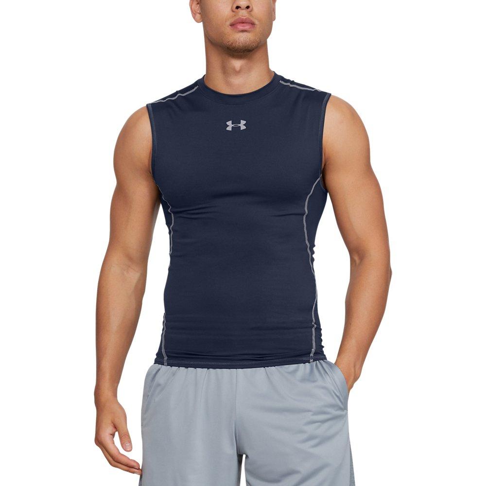 under armour men's heatgear fitted sleeveless shirt