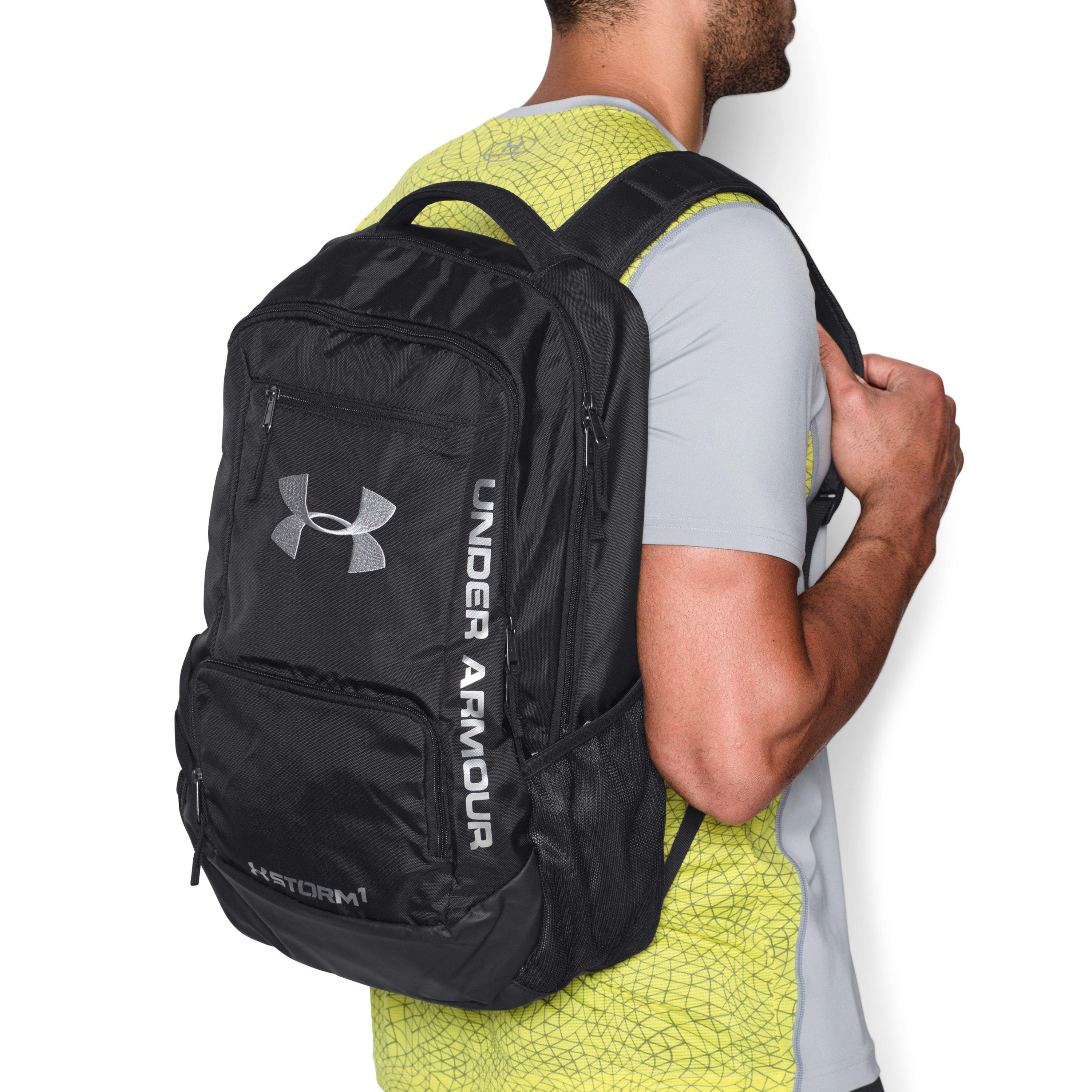ua team hustle backpack storm