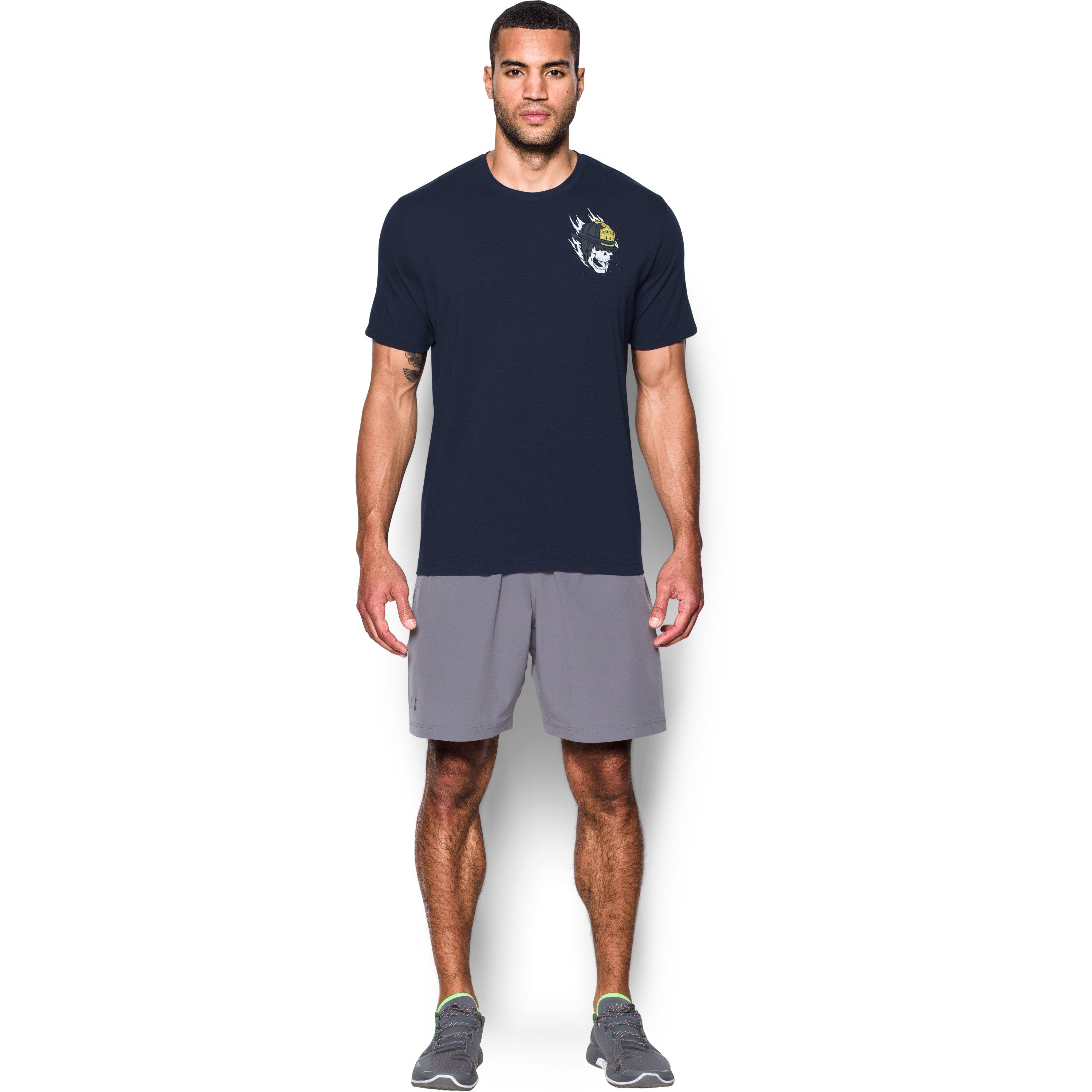 Under Armour Cotton Men's Ua Freedom Fire Dept T-shirt in Midnight Navy/  (Blue) for Men | Lyst