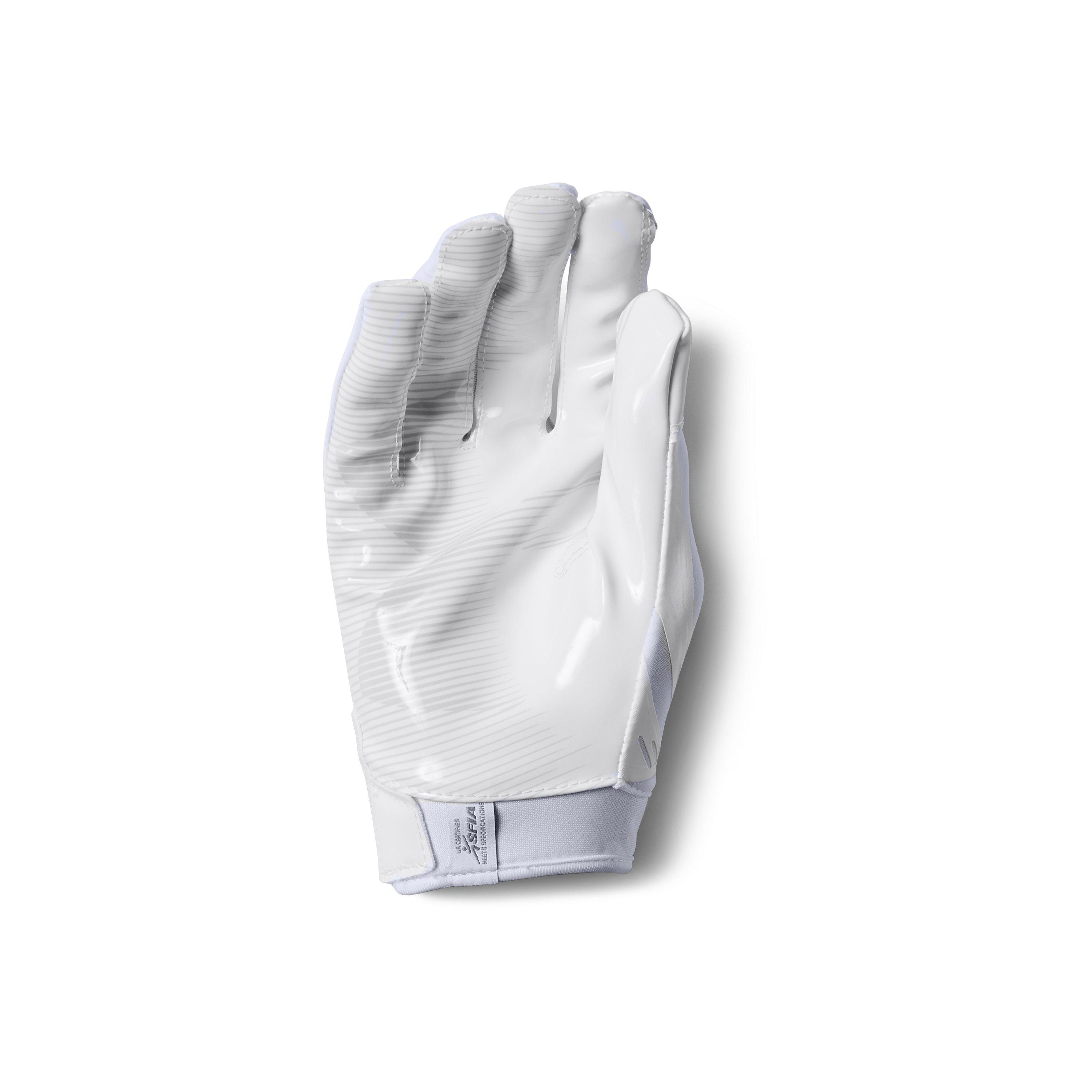 white under armour lineman gloves