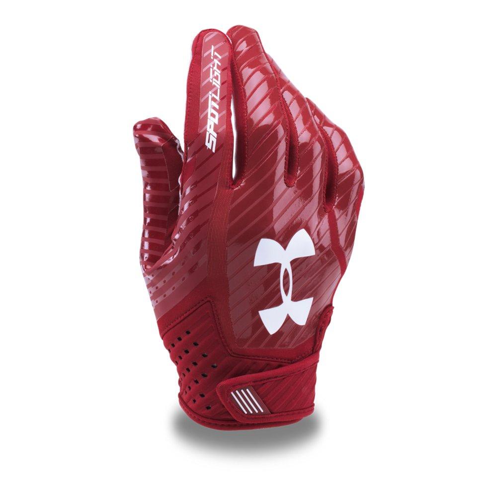 maroon under armour football gloves