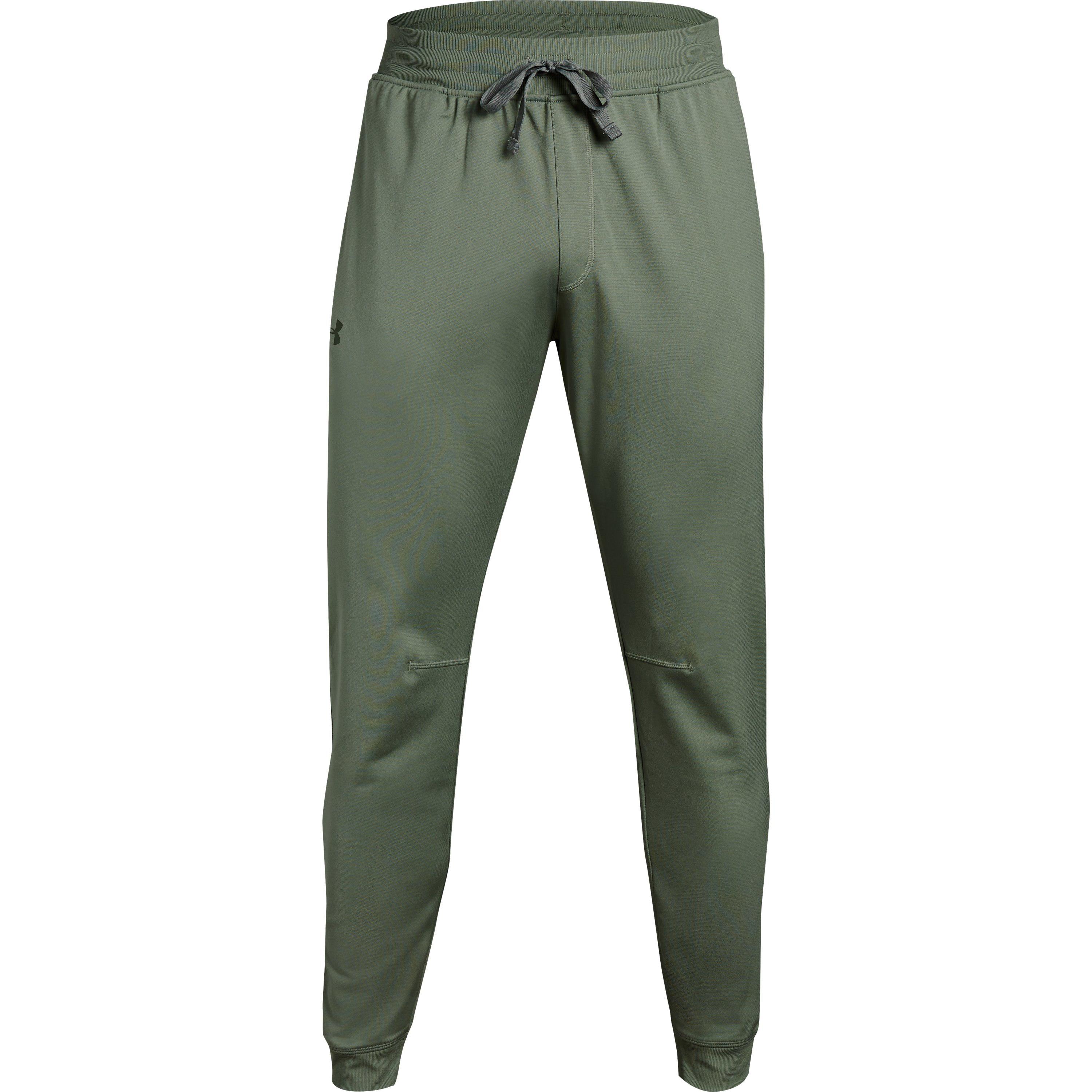 under armour men's tapered leg tricot pants