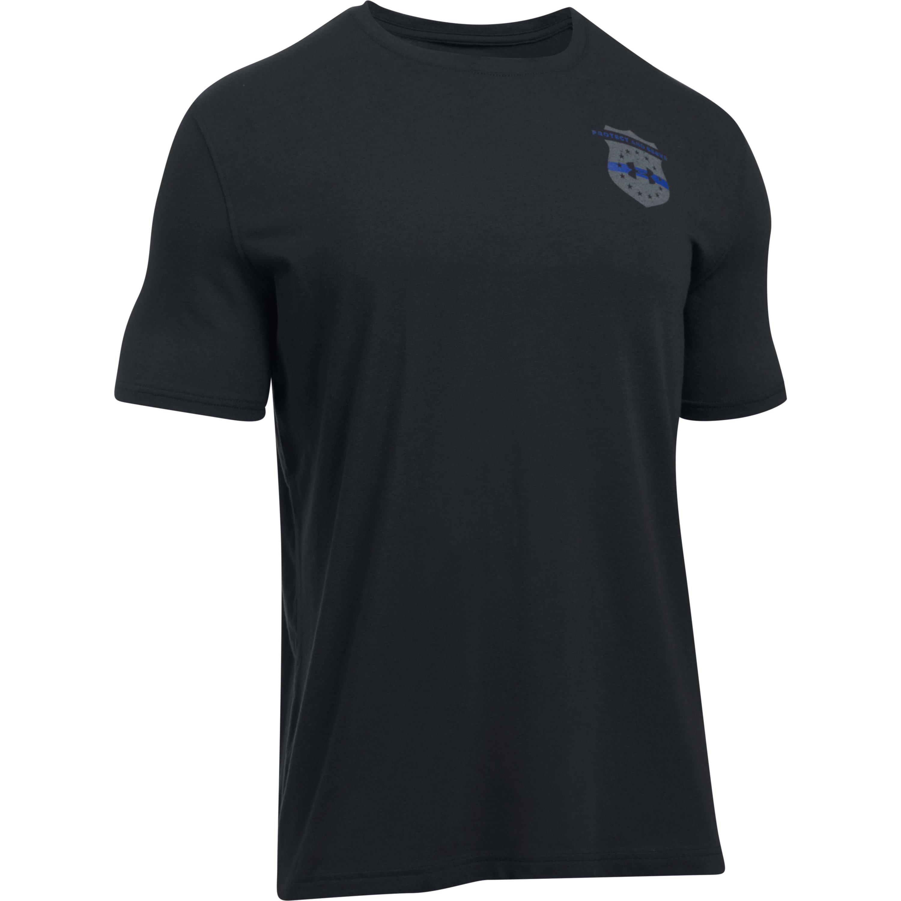 Under Armour Cotton Men's Ua Freedom Thin Blue Line T-shirt in Black ...