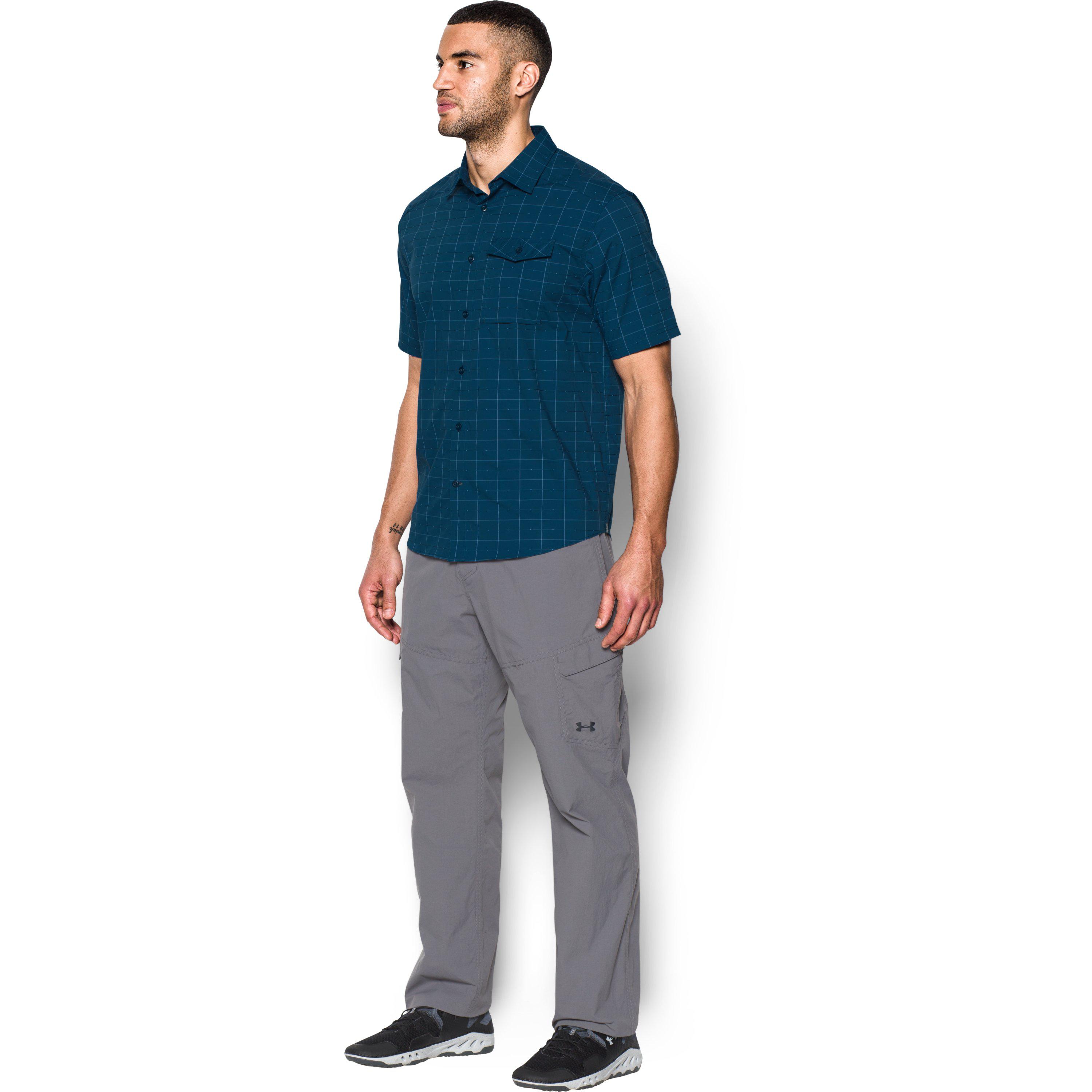 under armour button down short sleeve