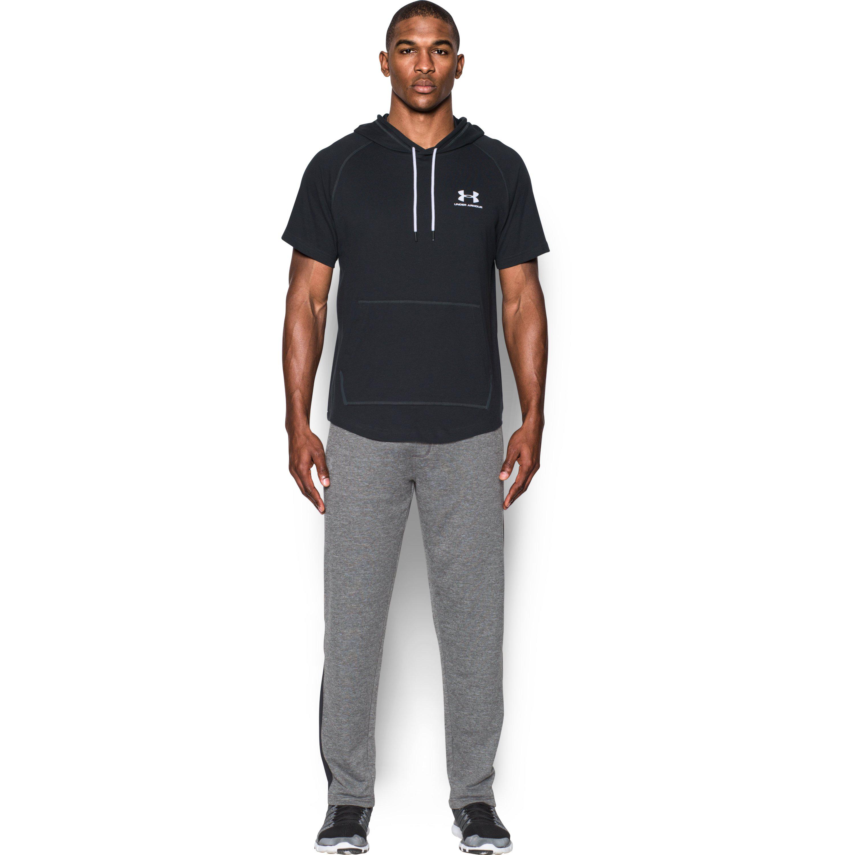 men's ua sportstyle short sleeve hoodie