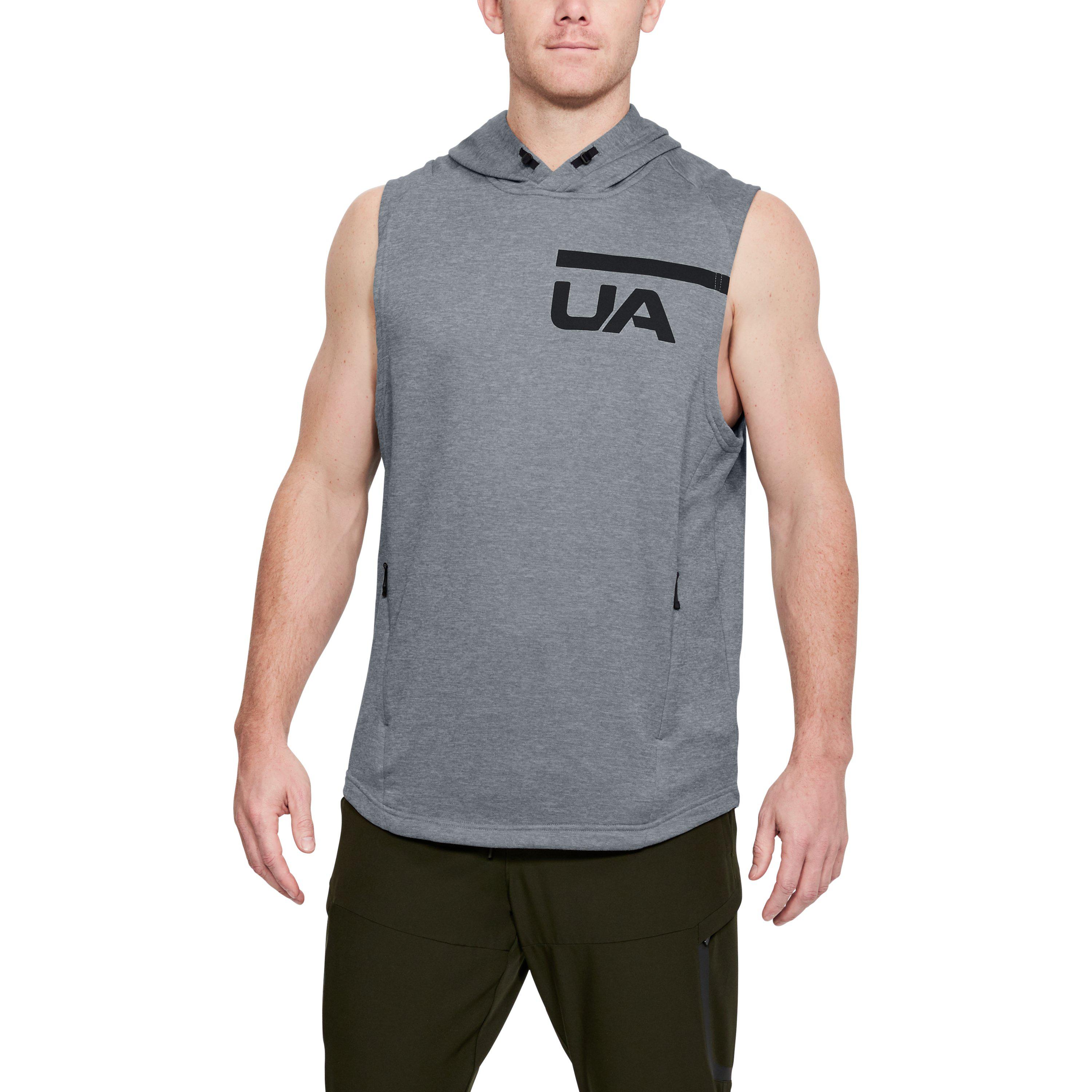 under armour mk1 terry sleeveless hoodie