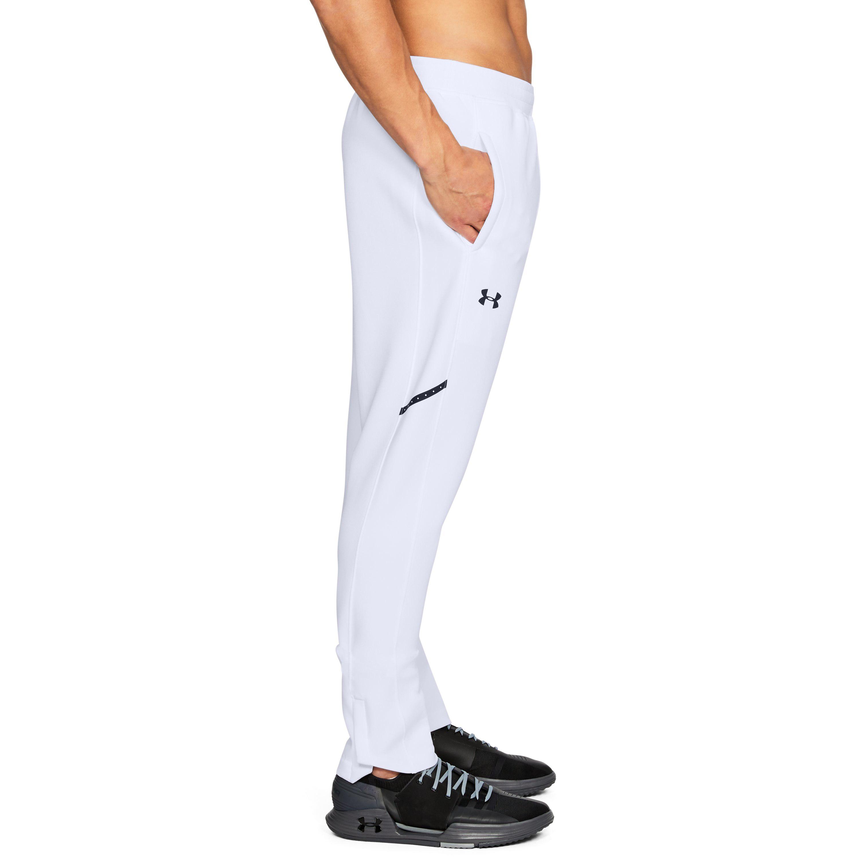 Under Armour Men S Ua Forge Warm Up Pants In White White For Men Lyst